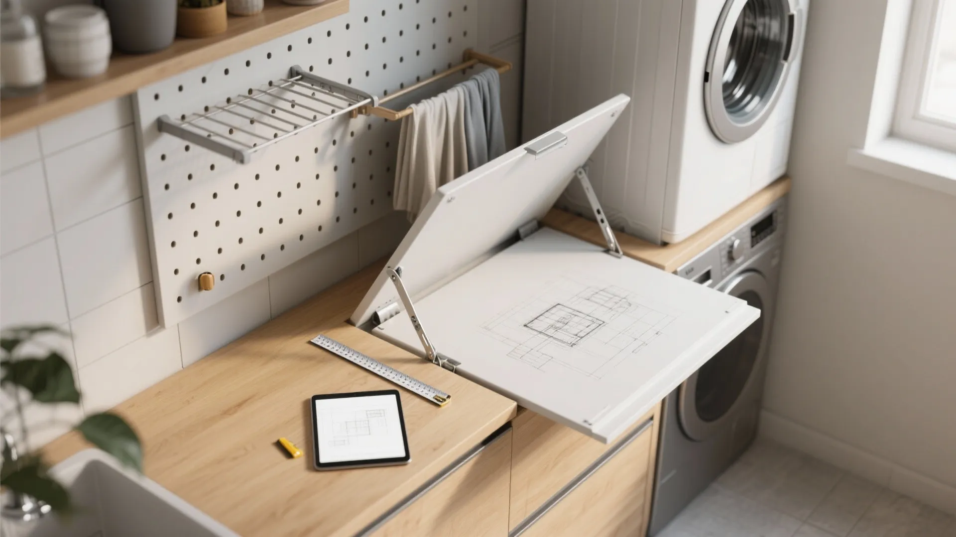 3. Fold-Down Counters and Multi-Use Surfaces