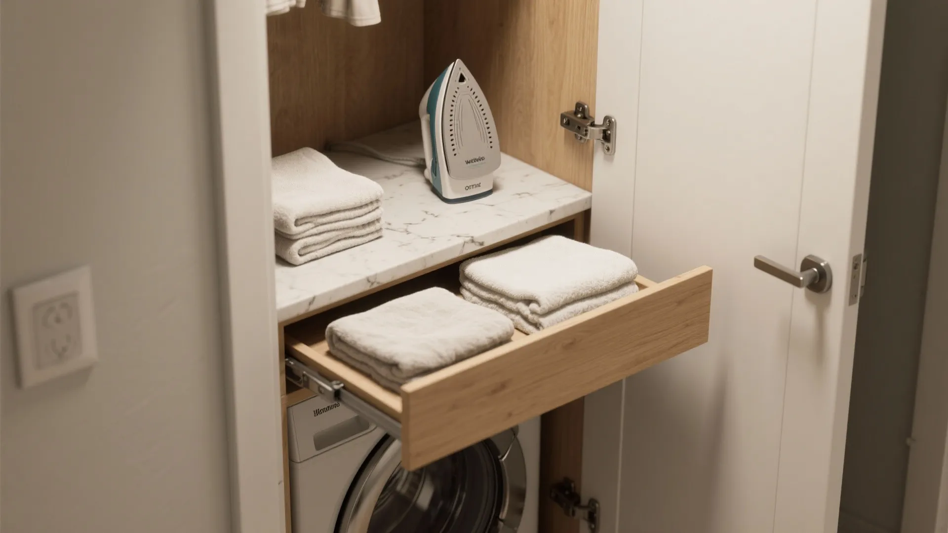 2. Add a fold-down counter for folding and ironing