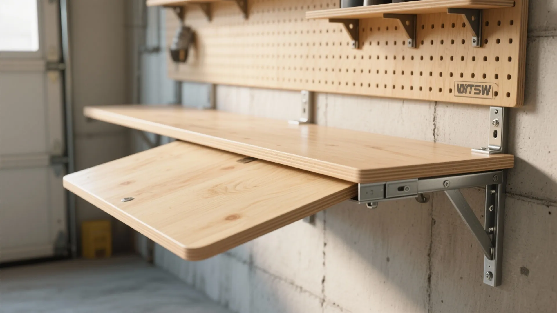 2. Fold-Down Counter That Disappears