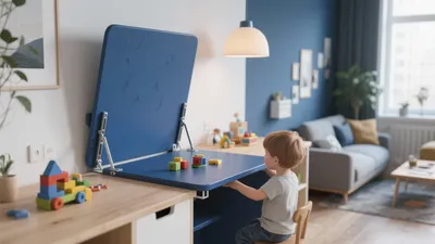 Child-Friendly Learning Corner in Modern Living Room
