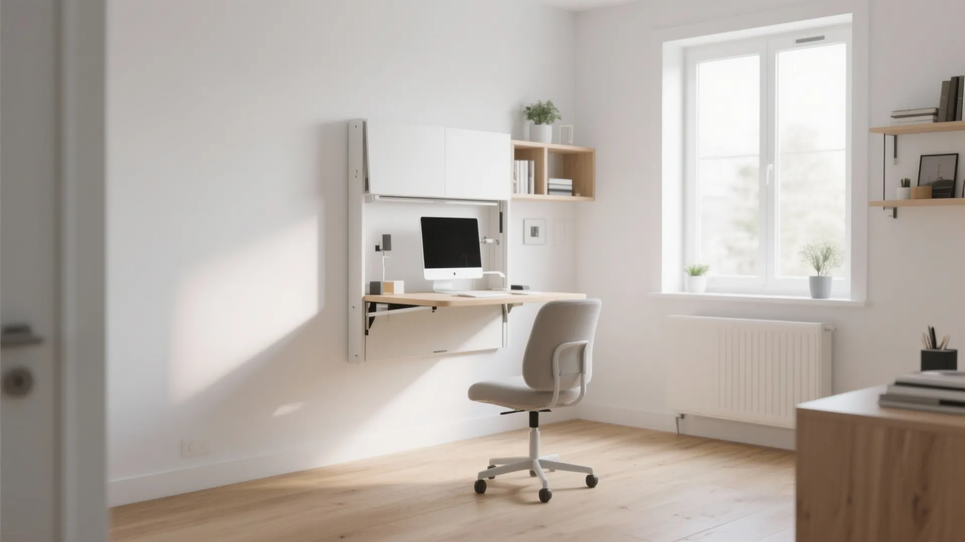 1. Fold-down Wall Desk