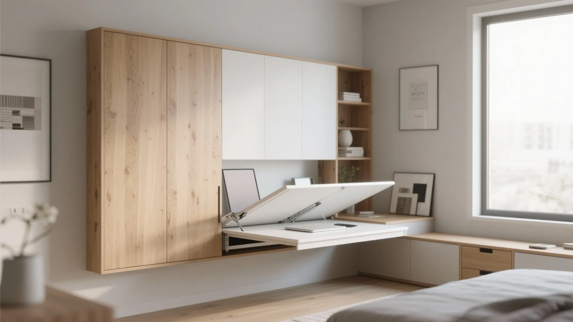 3. Fold-down Wall Table