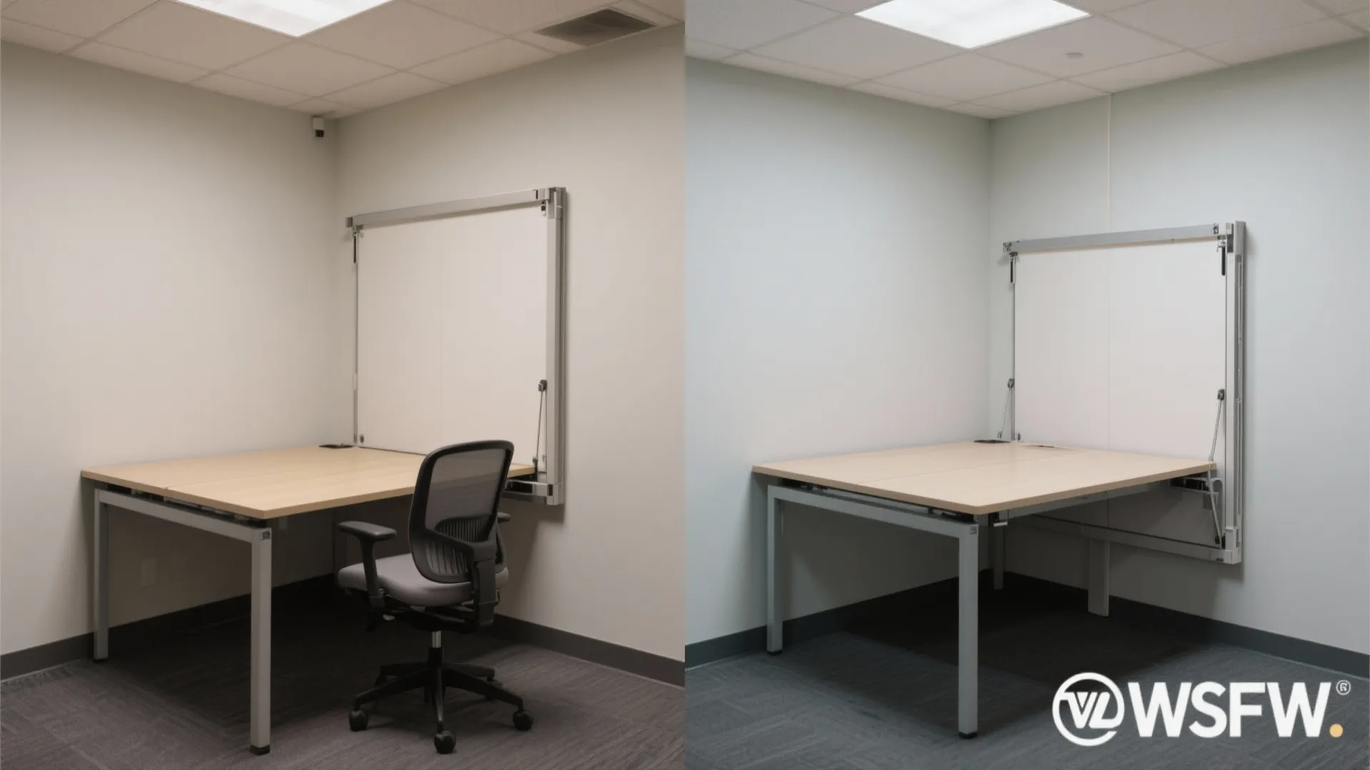 8. Fold-Down Wall Tables