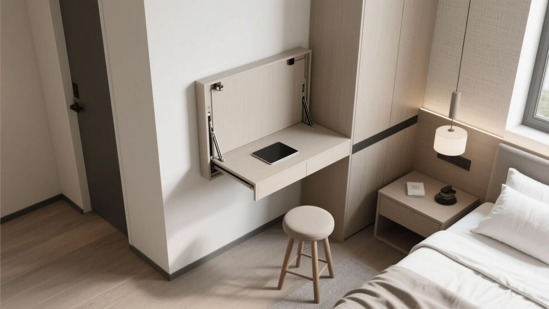 2. Add a Fold-Down Desk