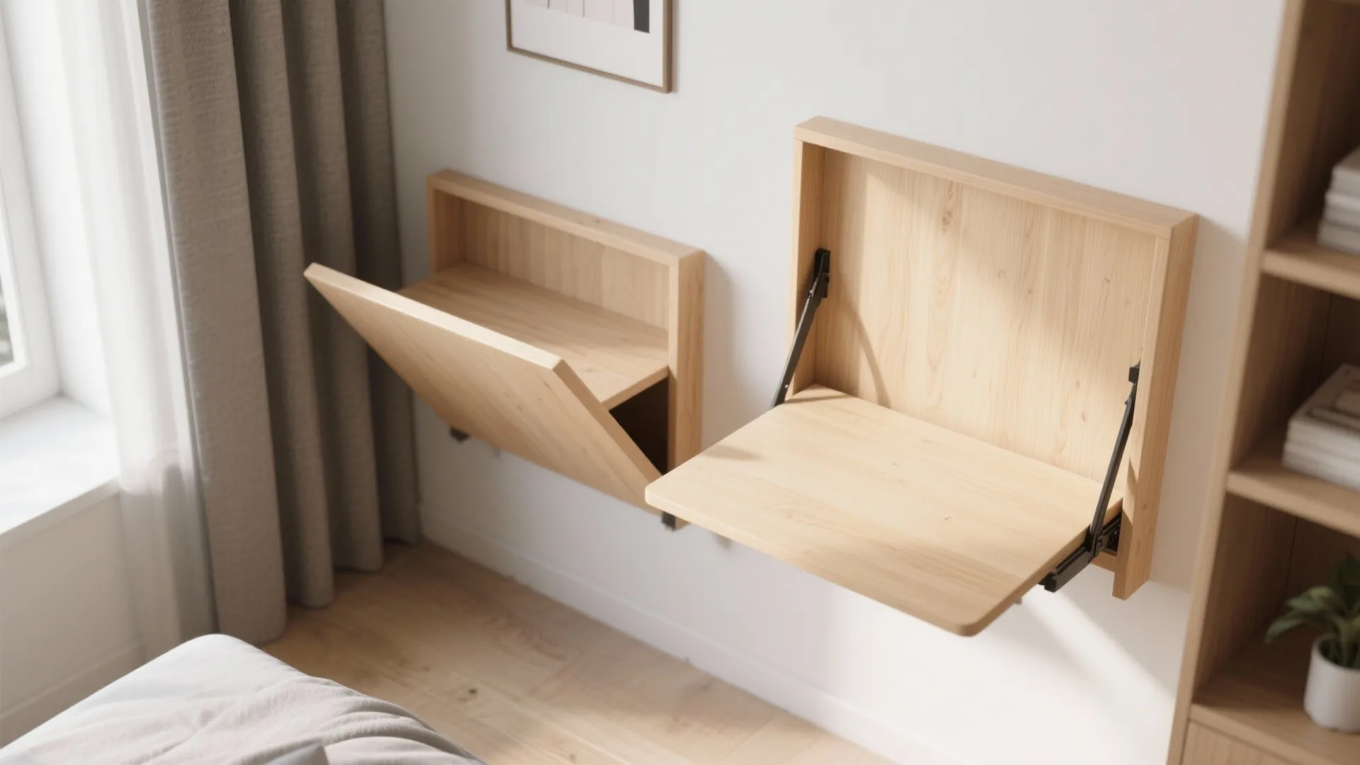 4. Fold-Down Wall Desk