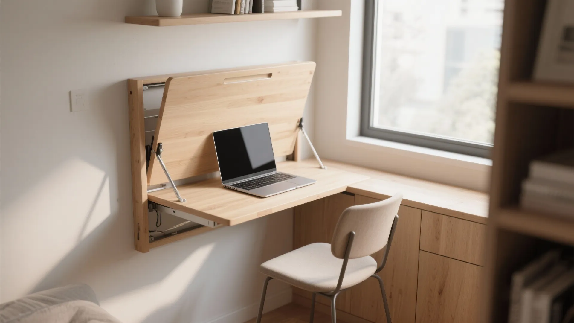 2. Fold-Down Desks