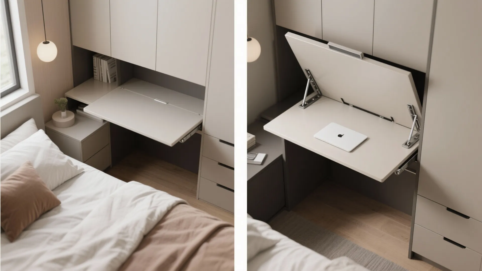 7. Fold-Down Desks