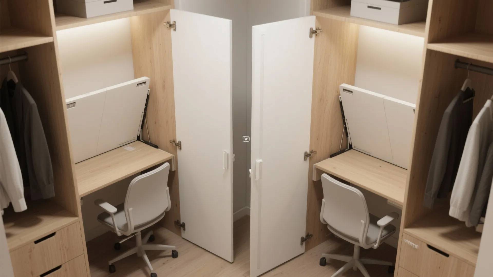 7. Fold-Down Desk for Ultimate Flexibility