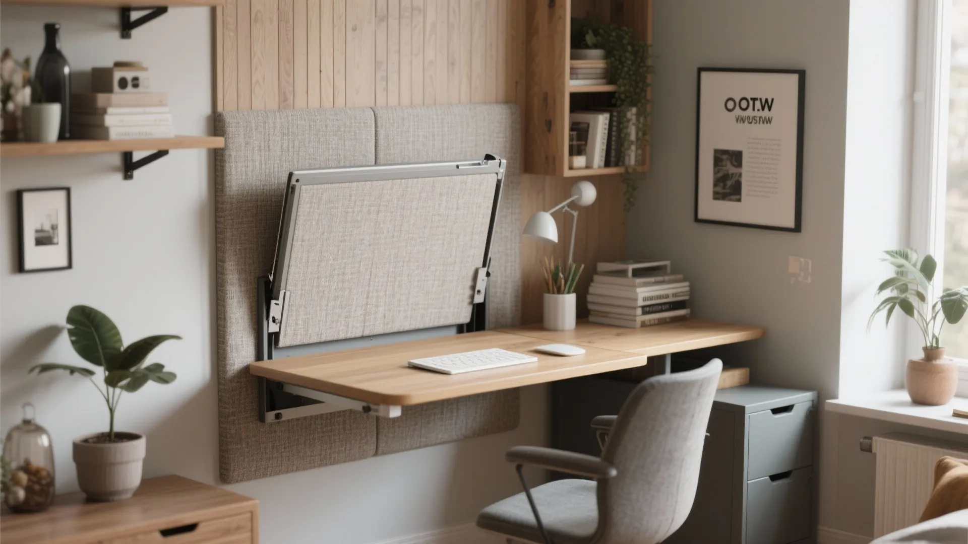 9. Wall-Mounted Desk Extension
