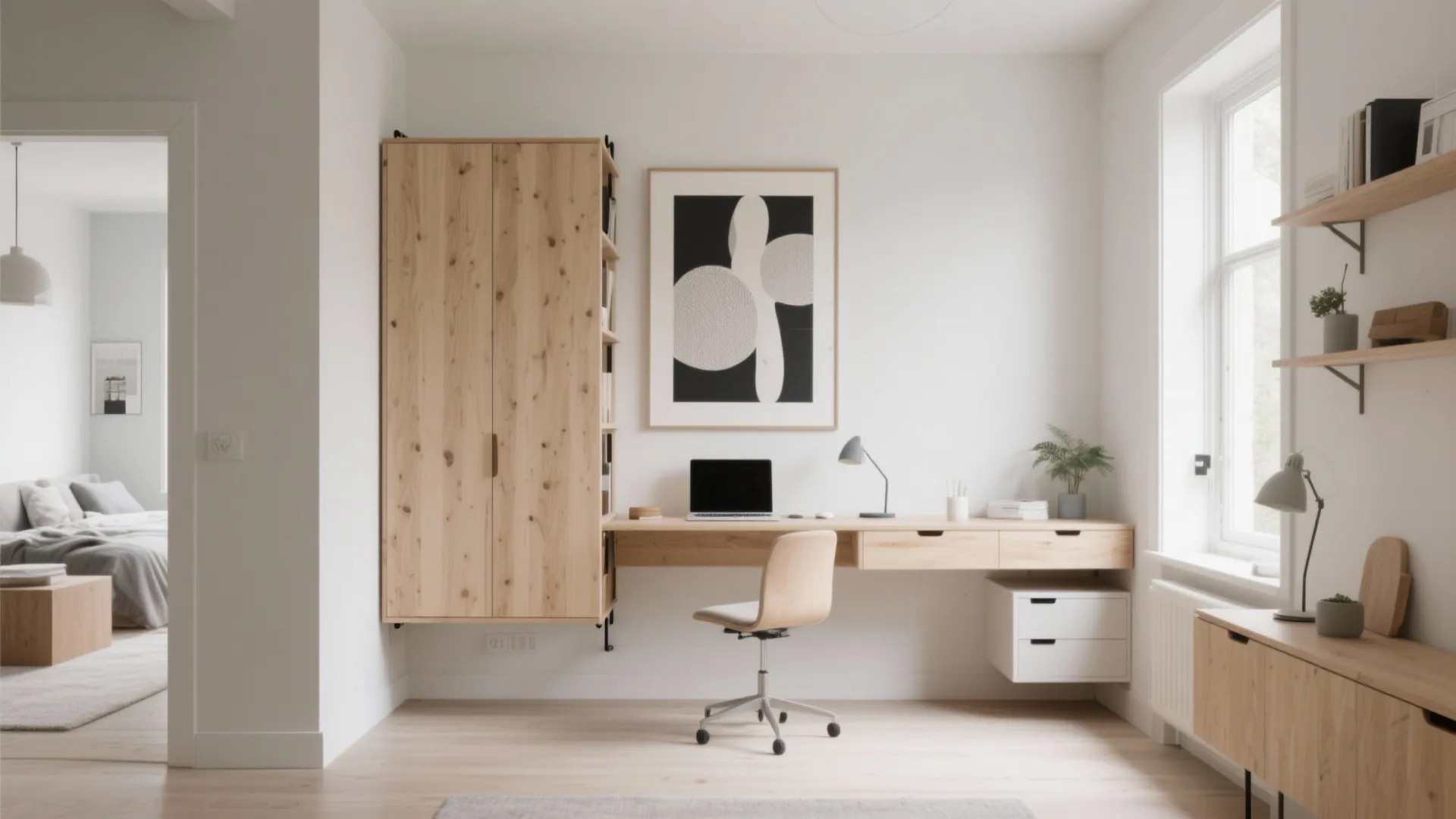 3. Fold-Down Wall Desks