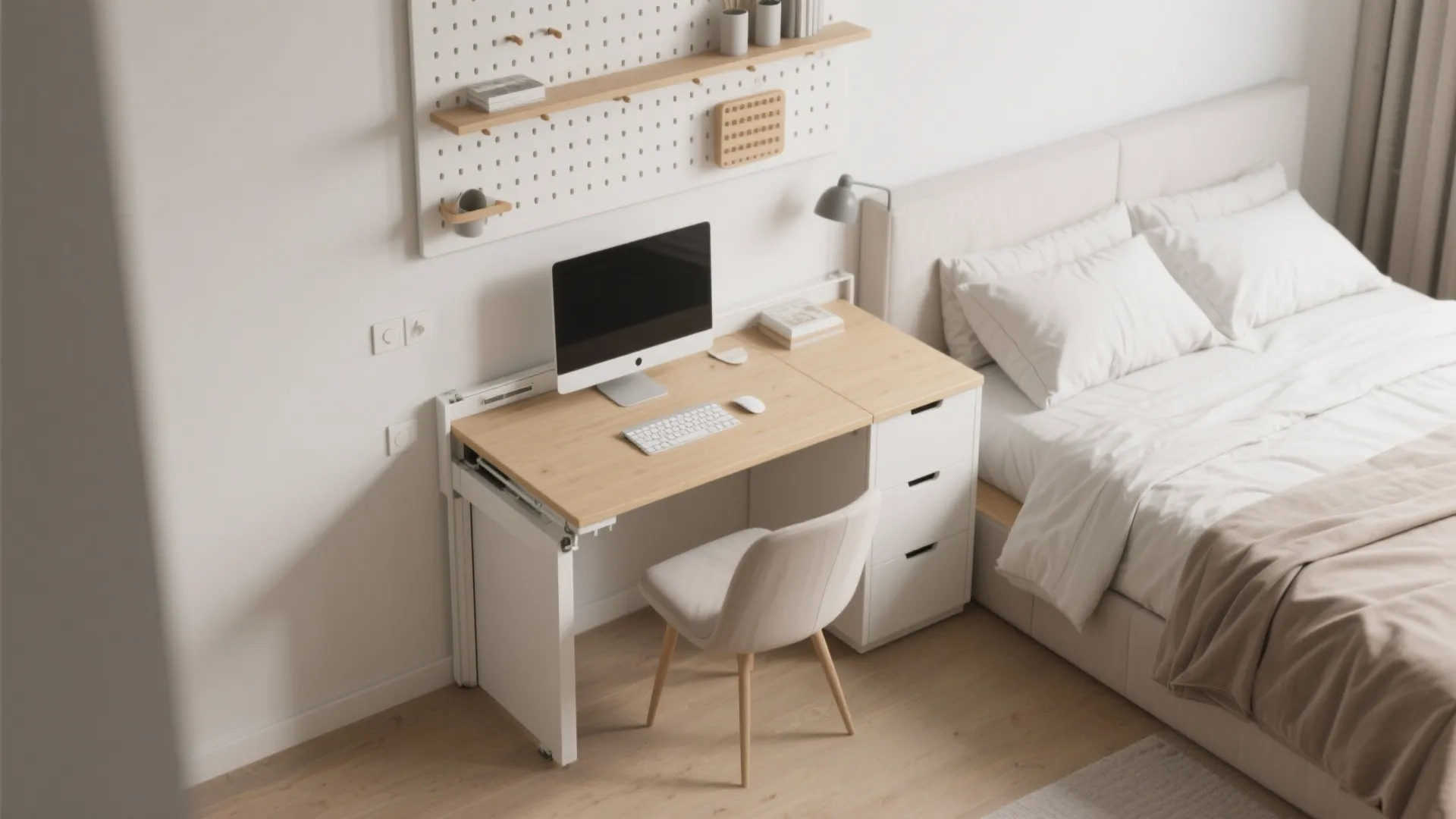 5. Fold-Down Wall Desk