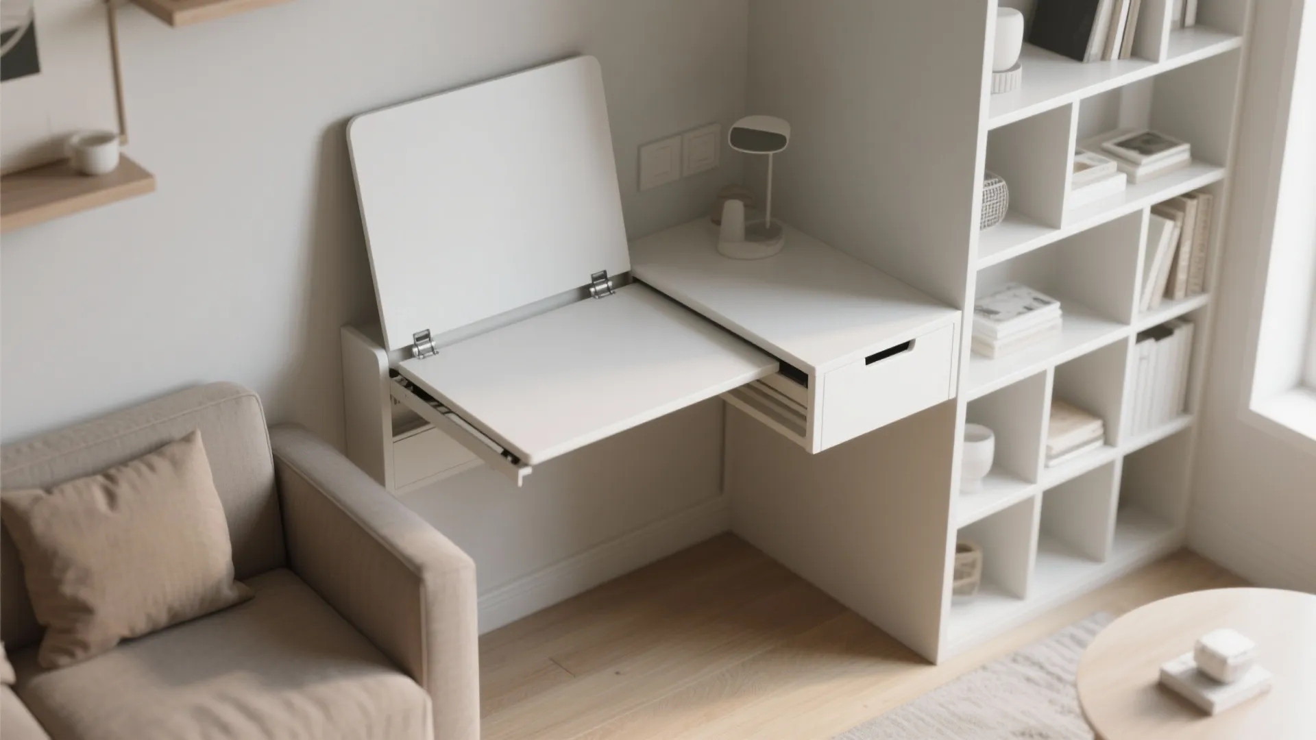 6. Fold-Down Desk