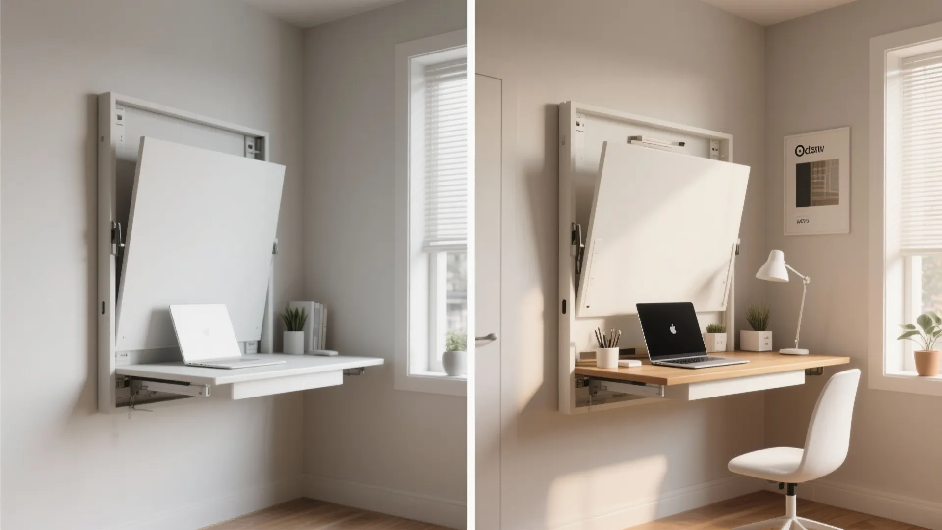 3. Fold-Down Workstation