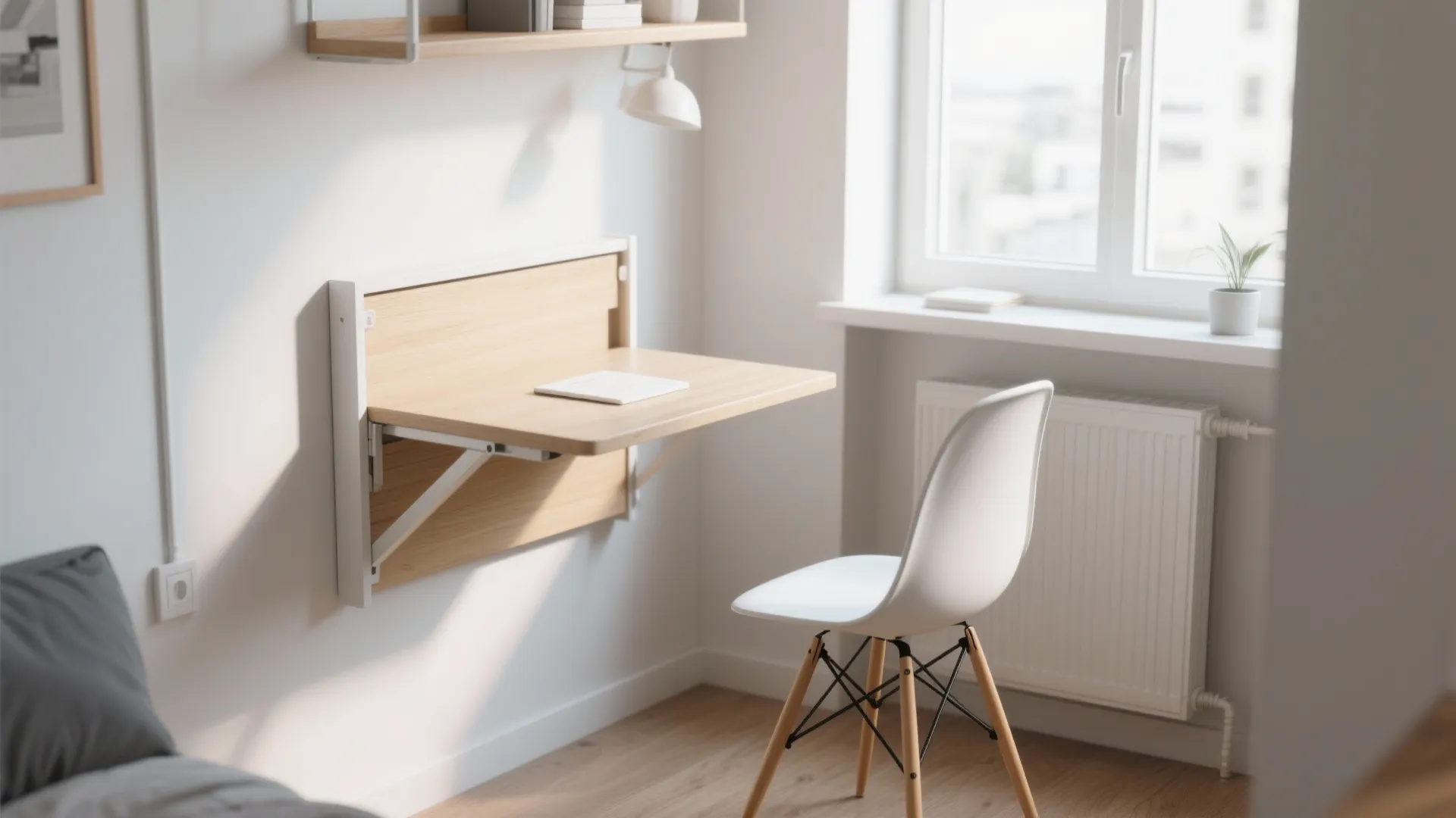 1. The Fold-Down Desk