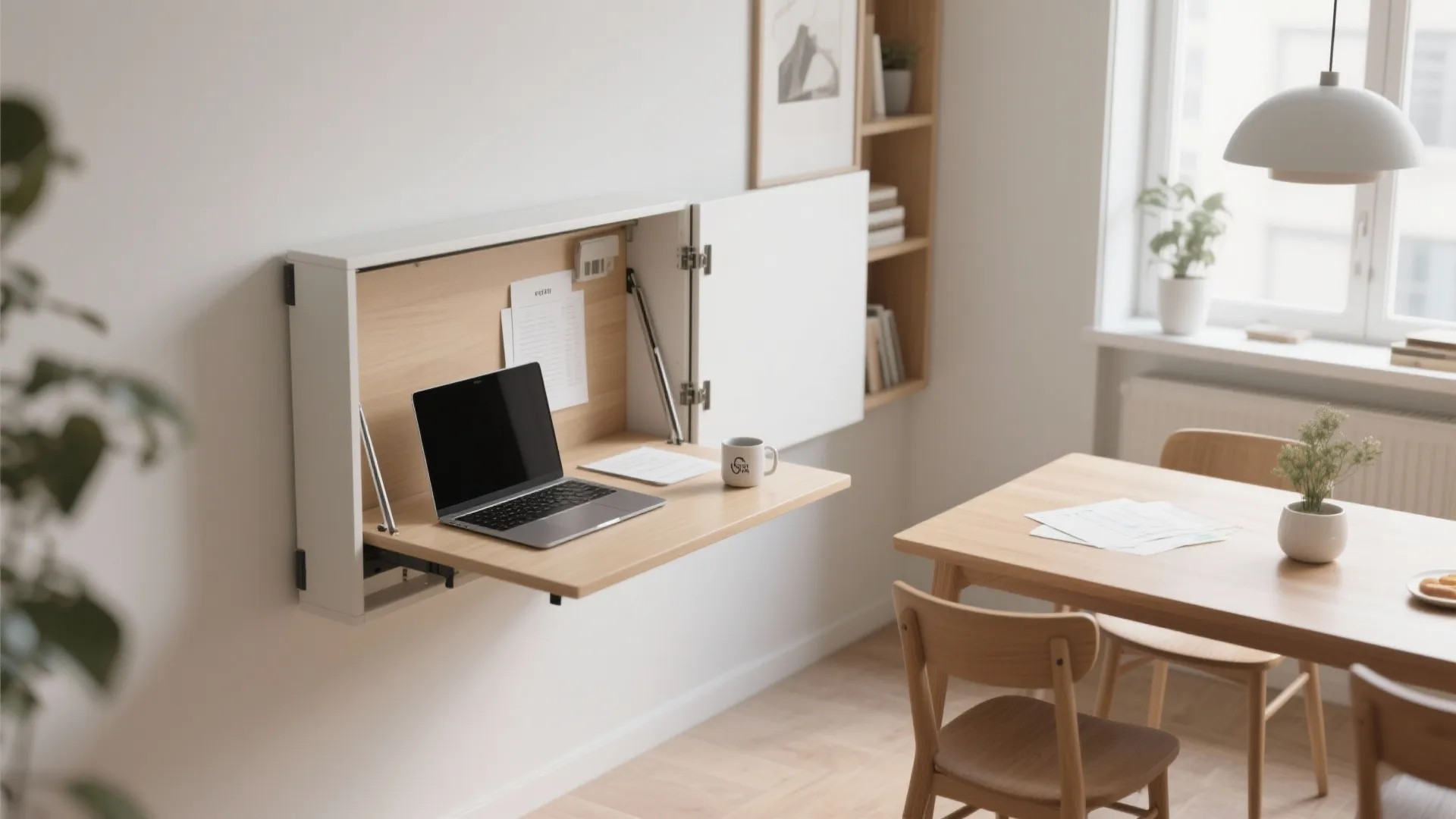 3. Fold-Down Desks for Flexibility