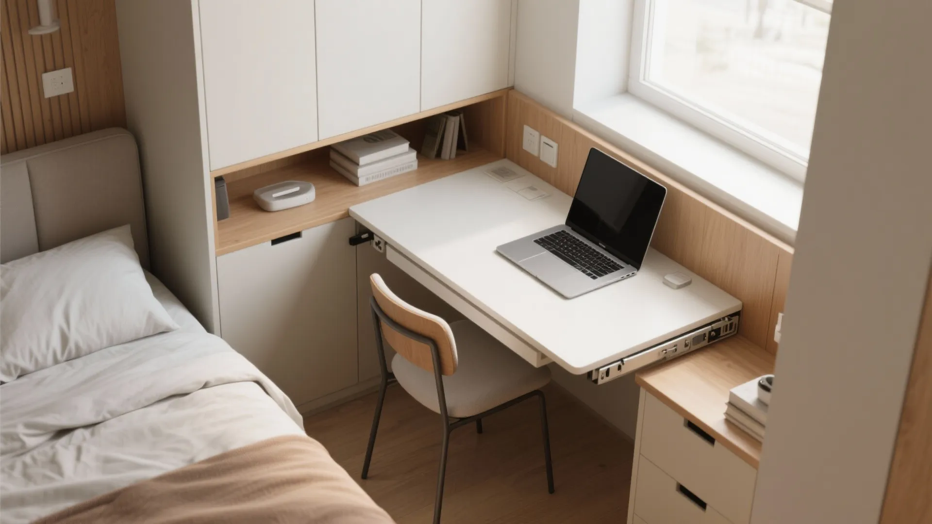 4. Fold-down desks and convertible furniture