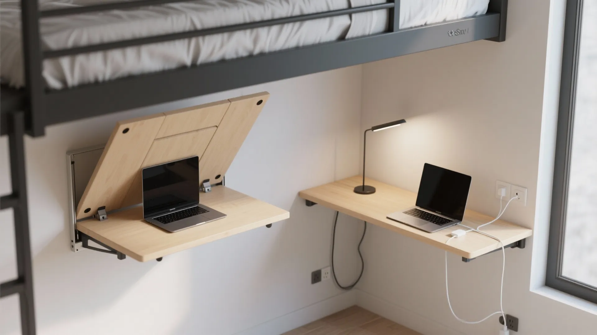 3. Use the loft edge as a flexible workstation