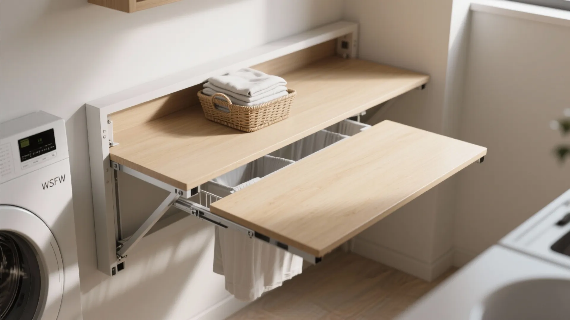 2. Fold-Down Workstation