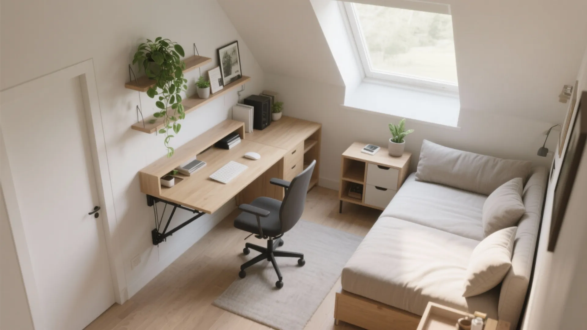 5. Opt for a Fold-Down Desk
