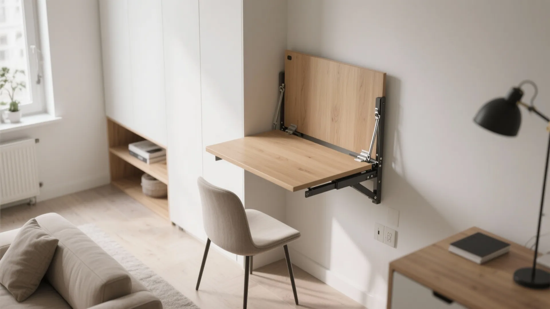 Convertible Fold-Down Desk