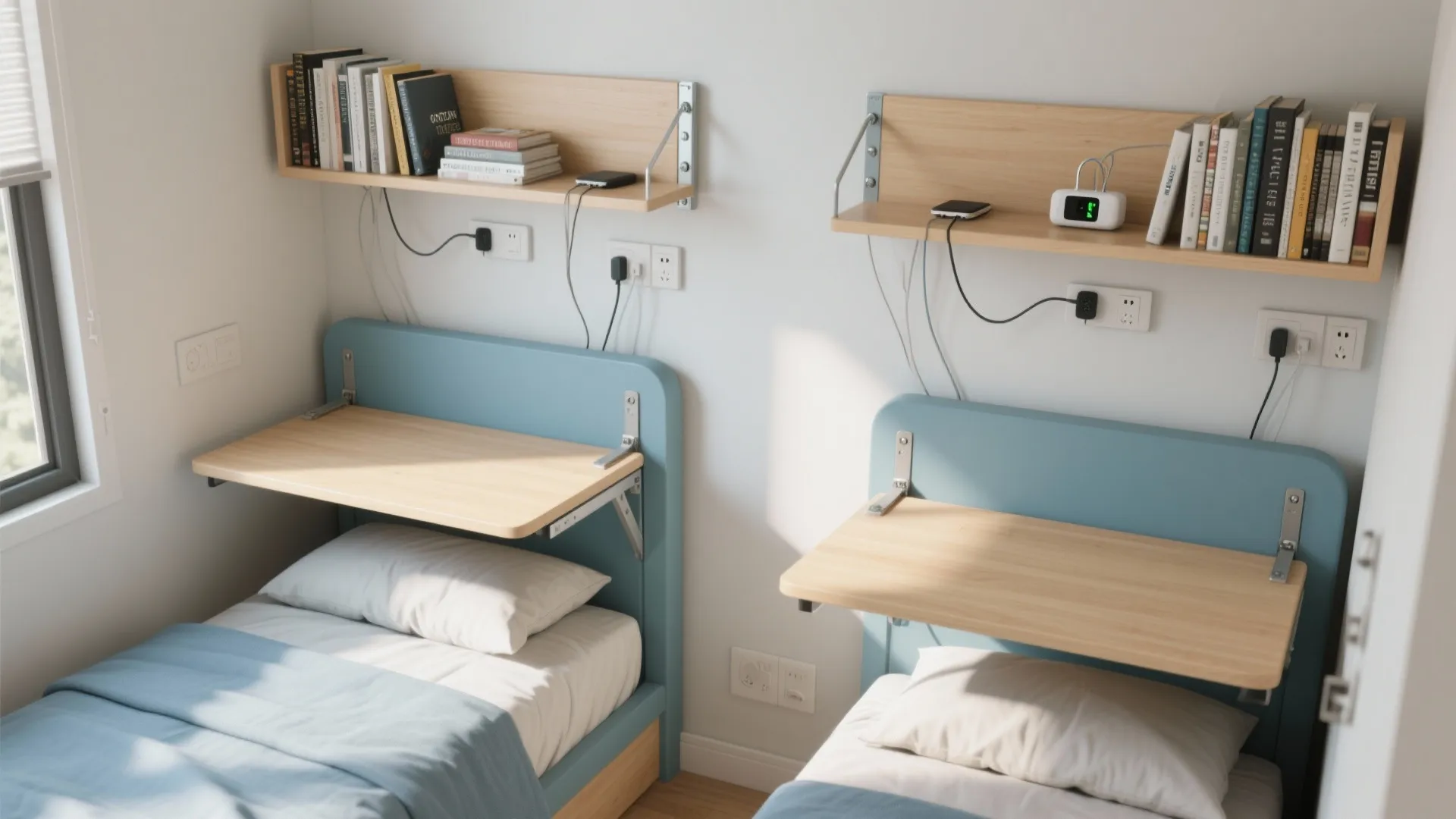 3. Fold-down Desks and Multi-use Surfaces