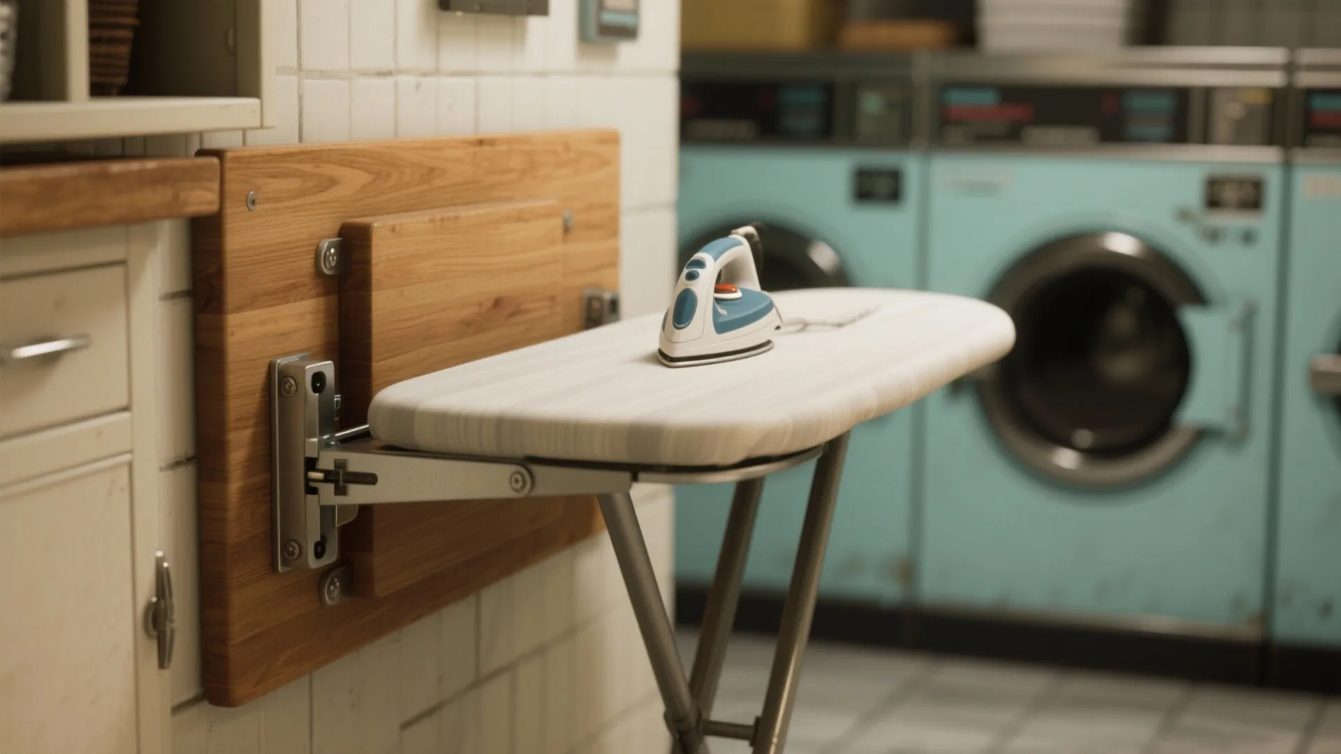 4. Fold-Down Solutions: Ironing and Sorting Stations