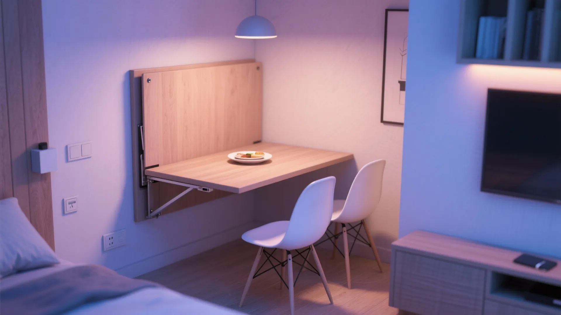 3. Fold-Down Dining Tables