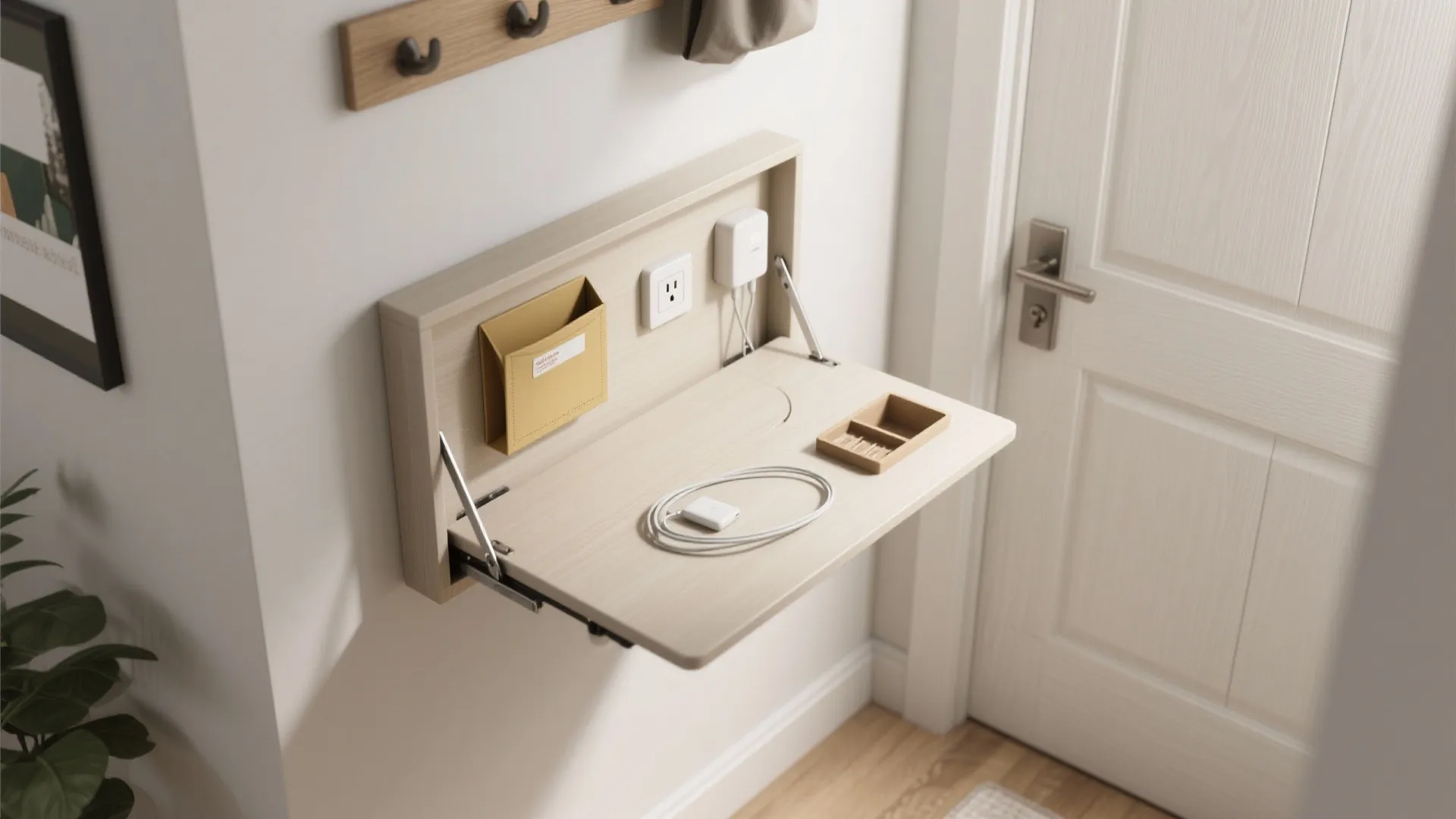 3. Fold-down drop zone for instant tidiness