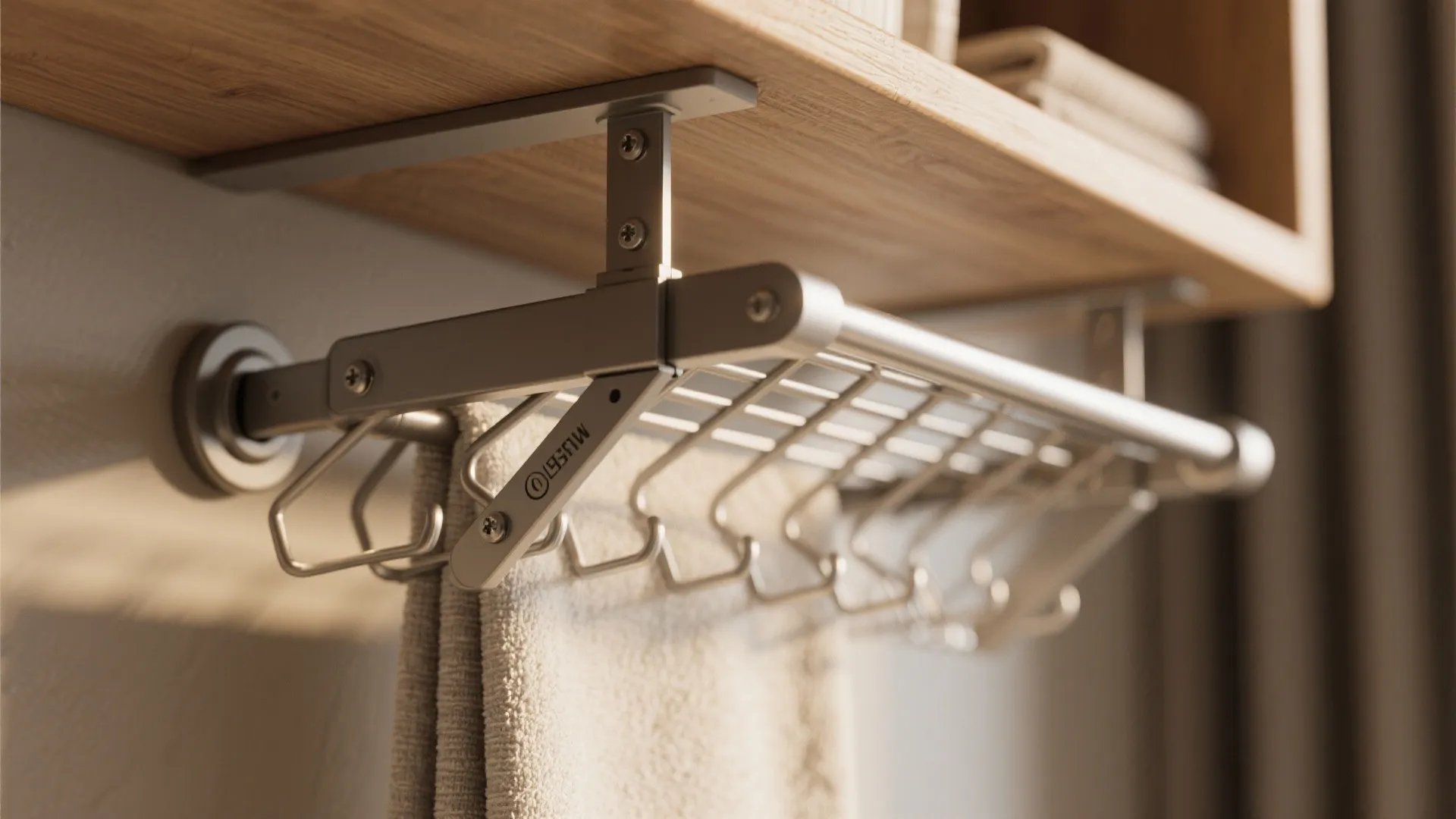 4. Fold-down Drying + Multi-use Fixtures