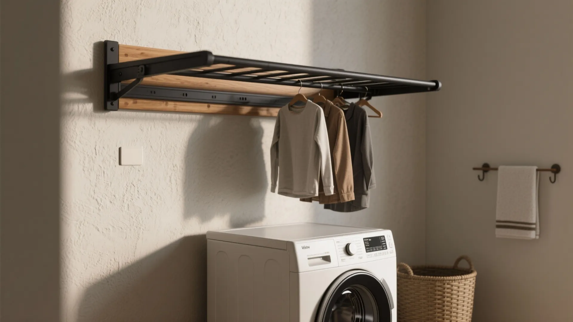 1. Slim Fold-Down Drying Station