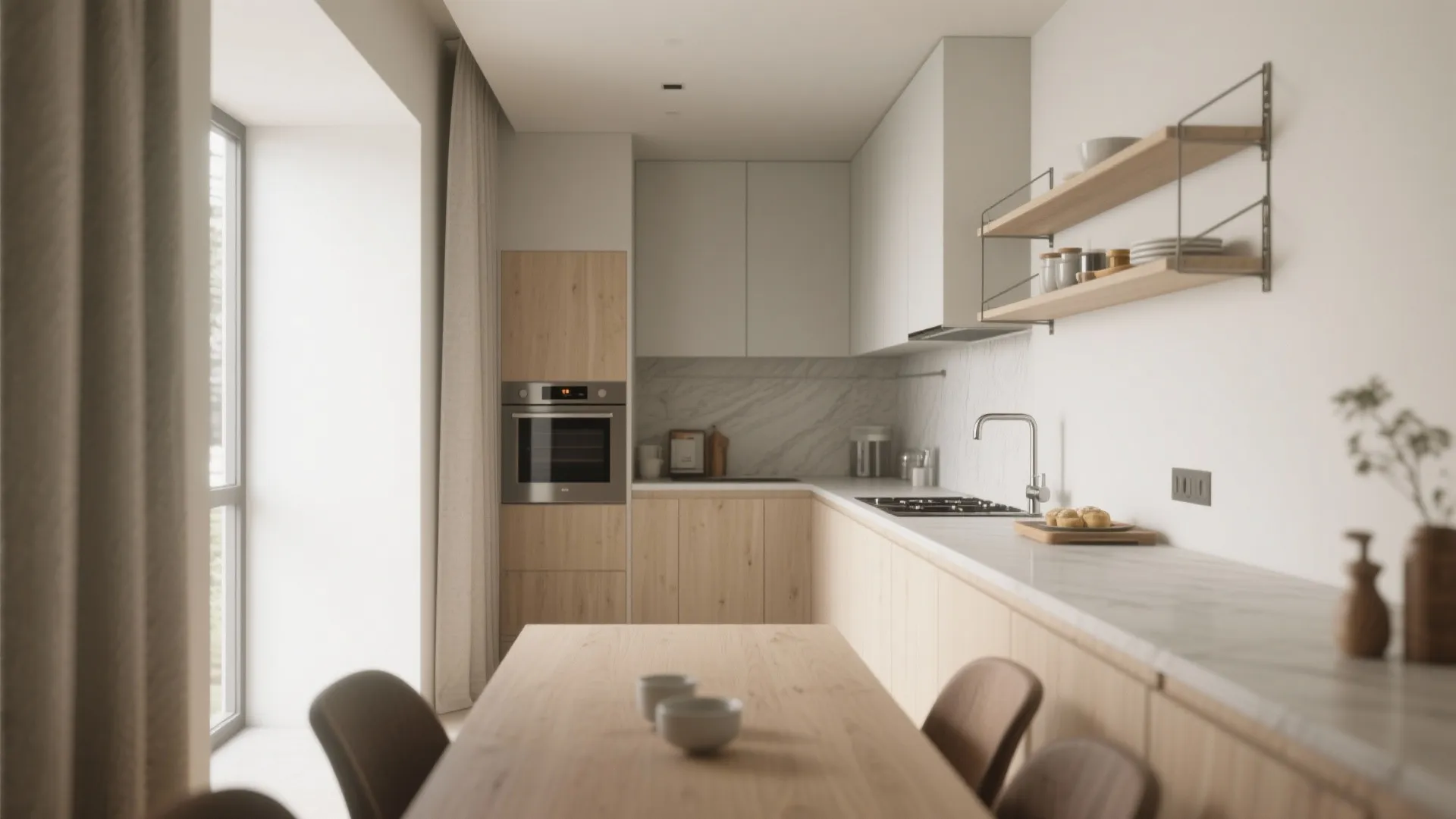 5. Multi-use edges: fold-down surfaces and adjacent kitchen planning
