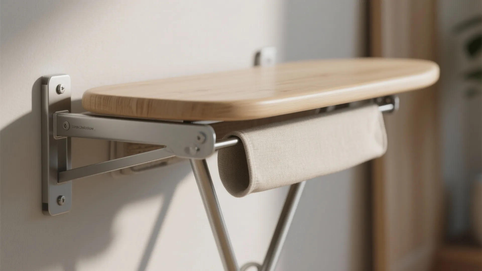 2. Fold-down ironing and drying surfaces