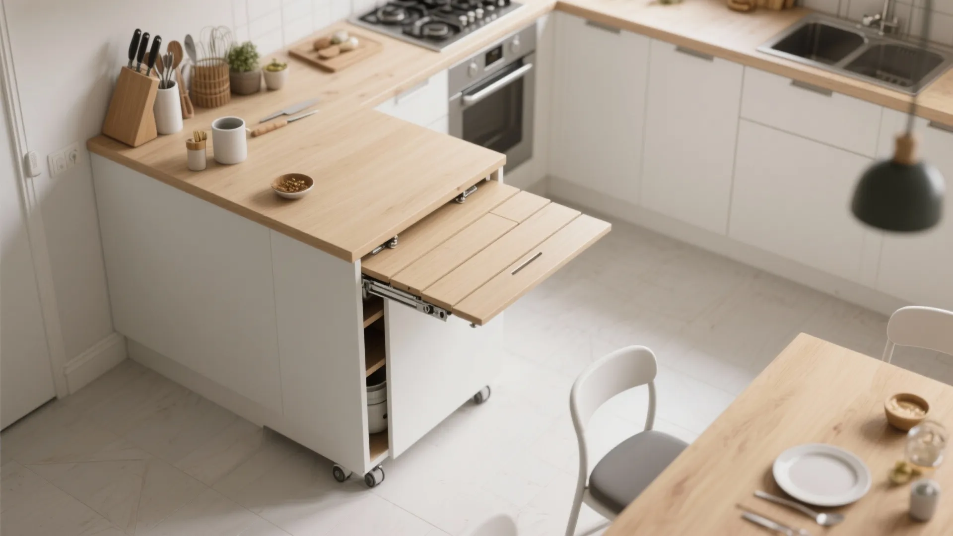 3. Fold-down surfaces and clever islands