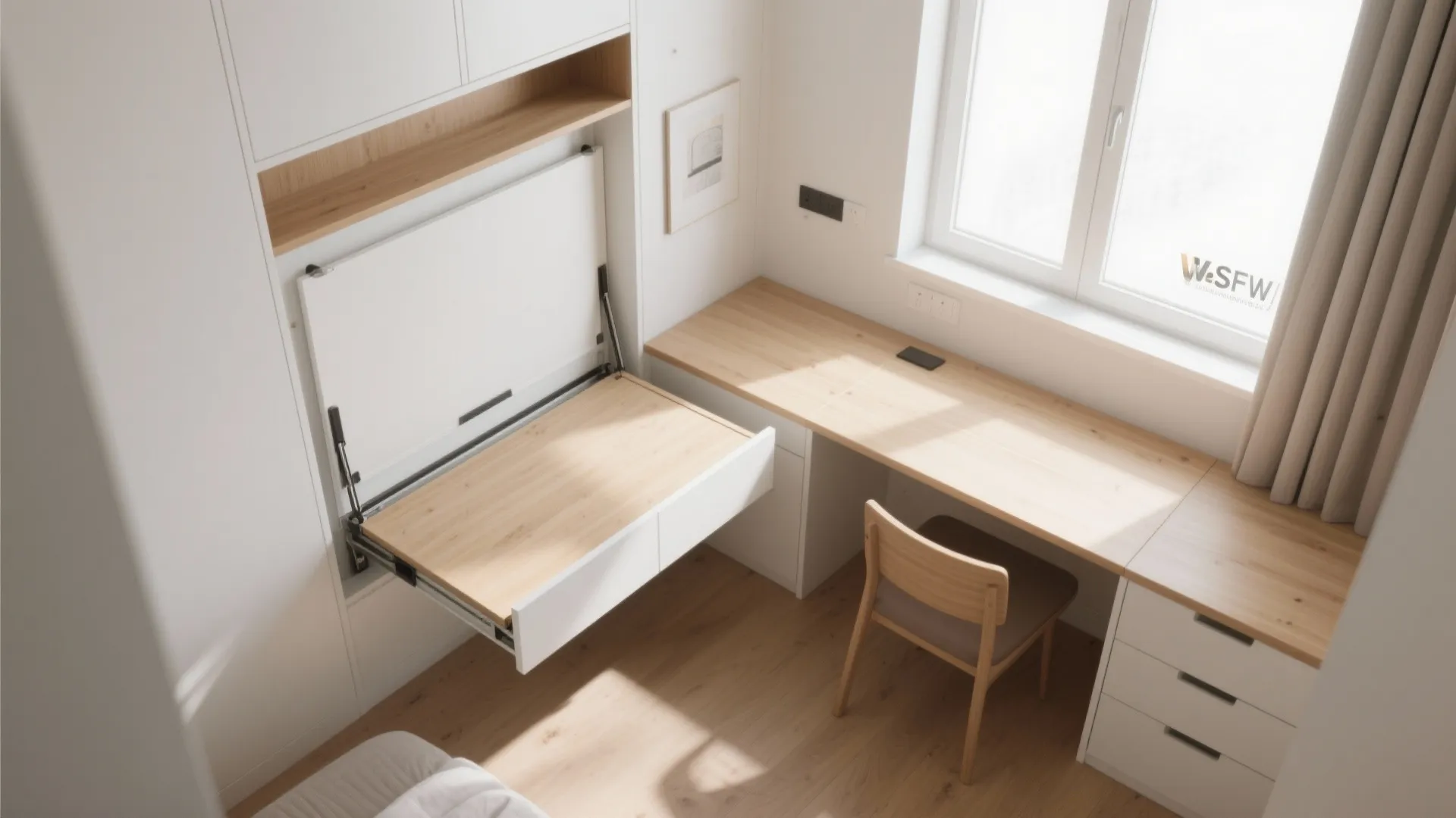 3. Fold-Down Murphy Desk