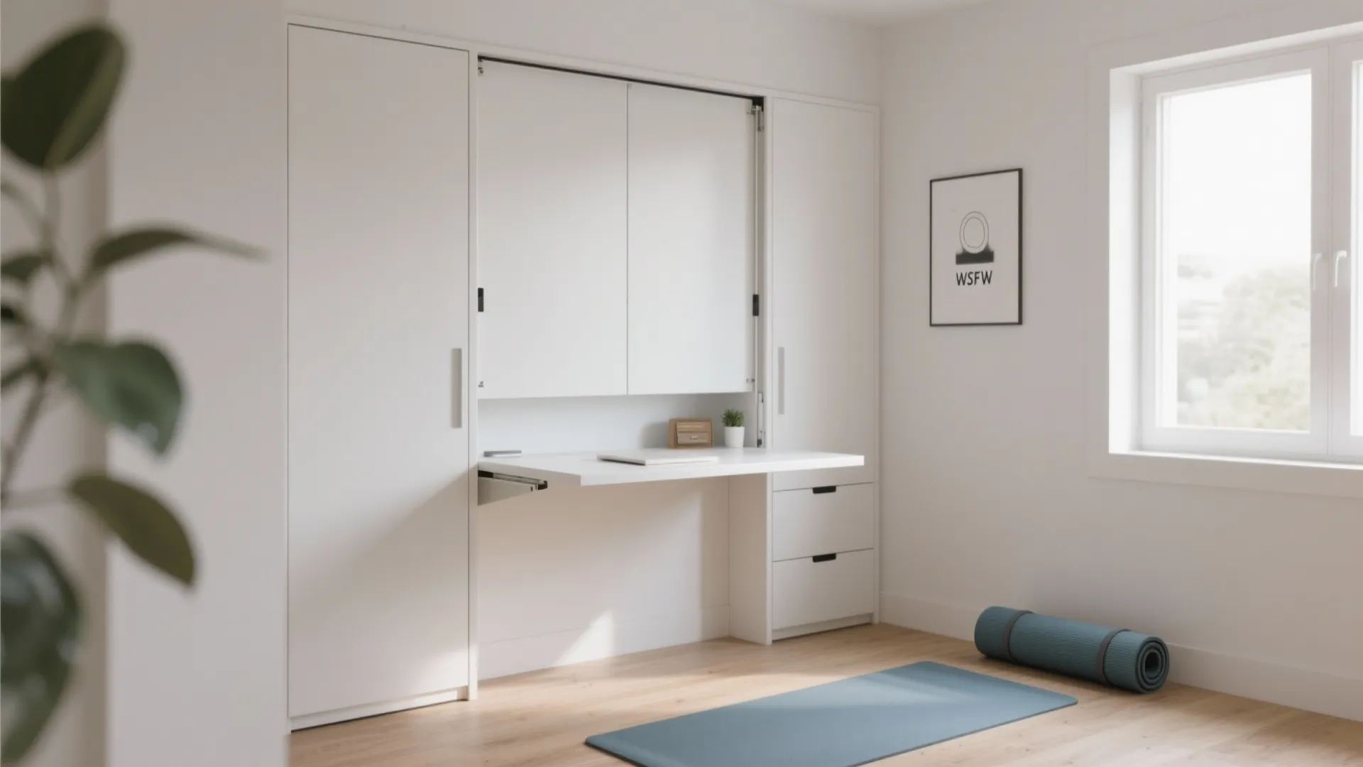 Fold-Down Murphy Desk