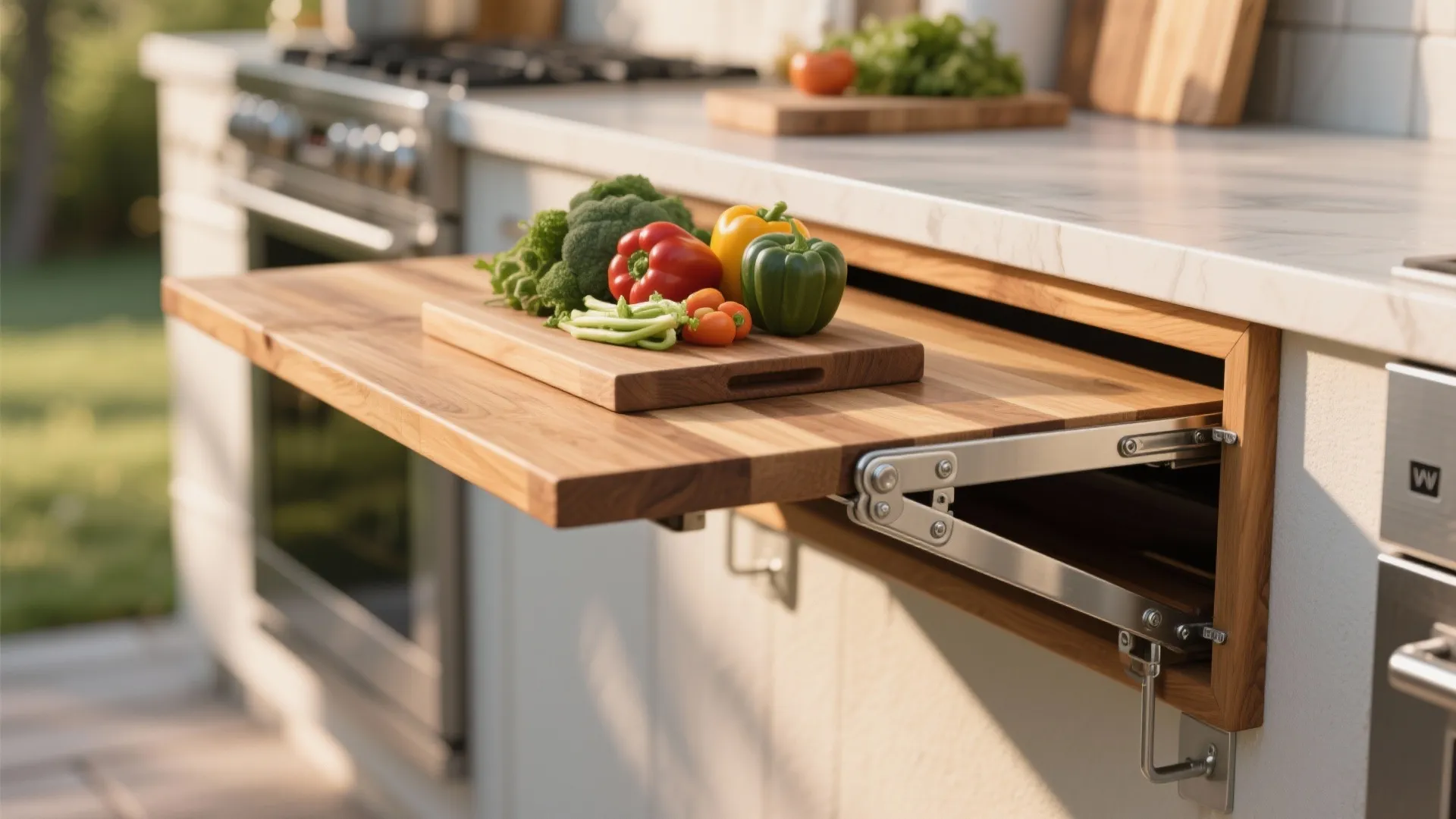 2. Fold-down Prep Table