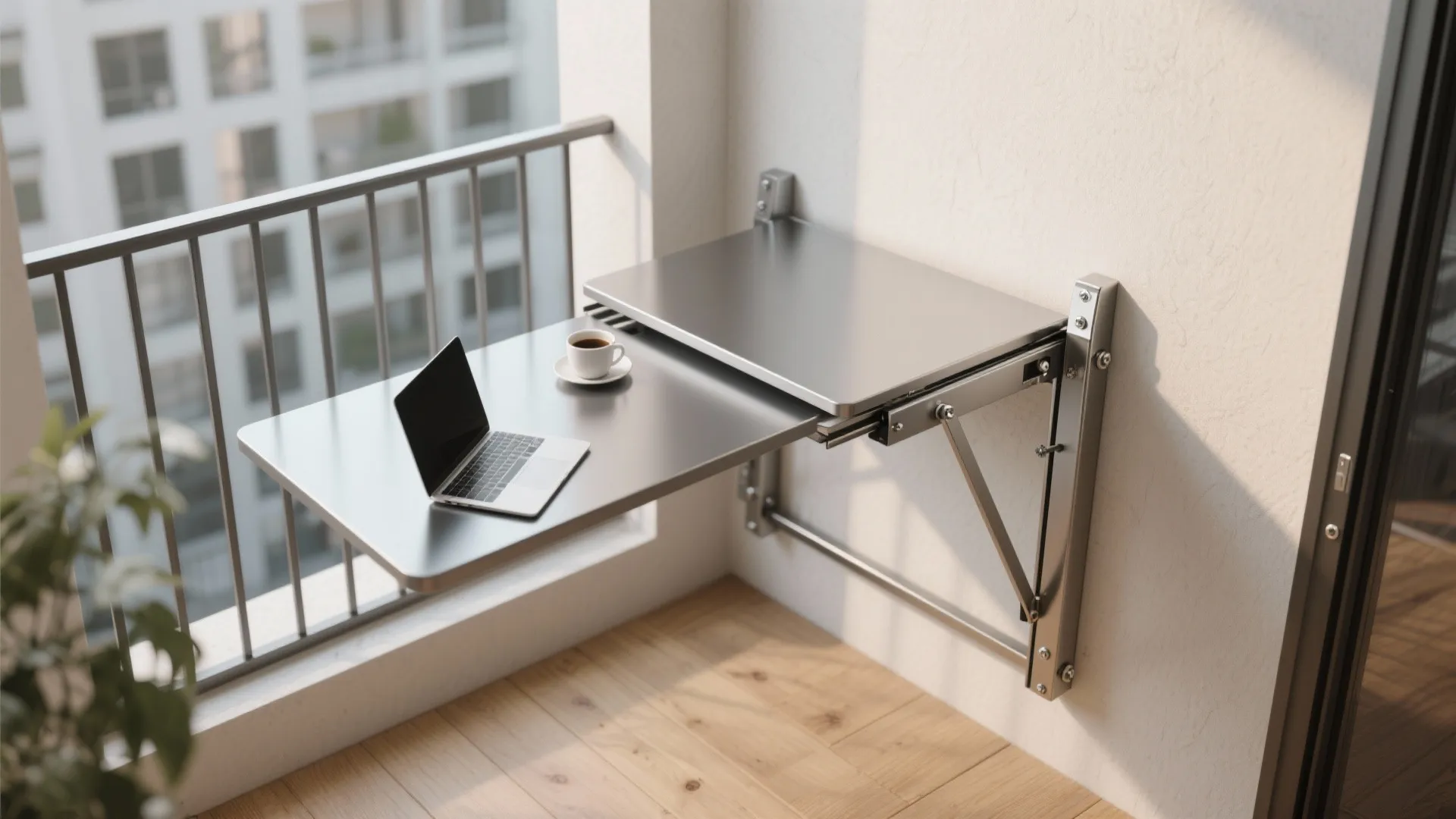 Fold-down steel furniture that saves footprint