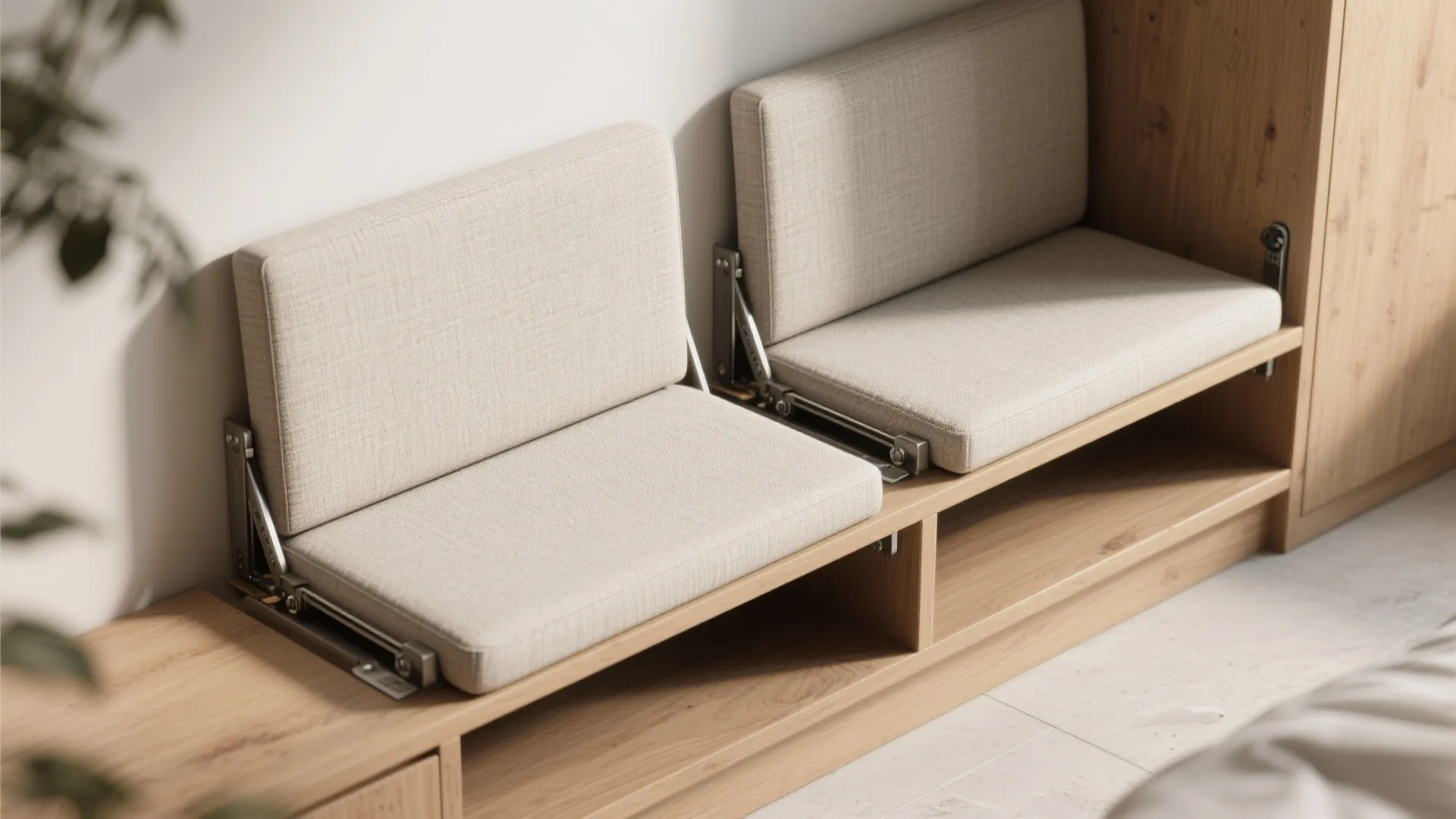 2. Fold-Down Bench or Seat