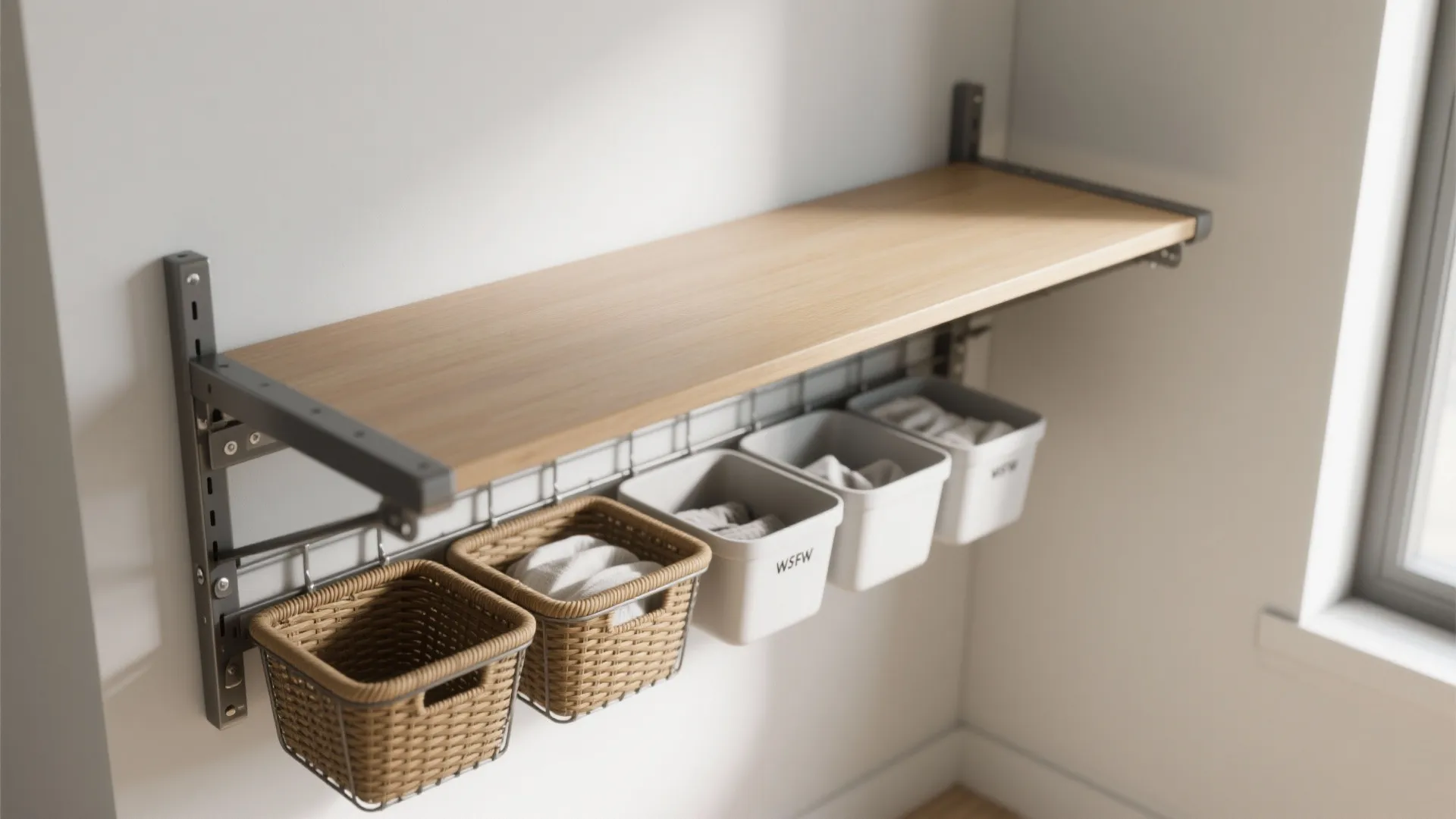 2. The hideaway folding shelf: fold-down genius