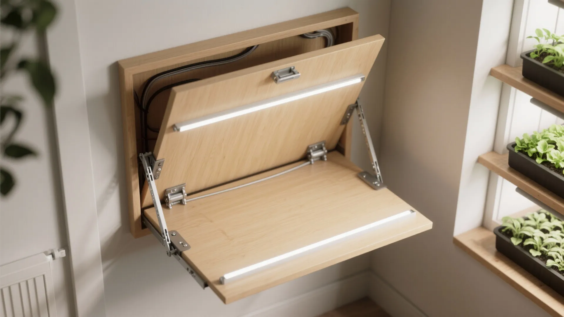 4. Fold-down Grow Shelf