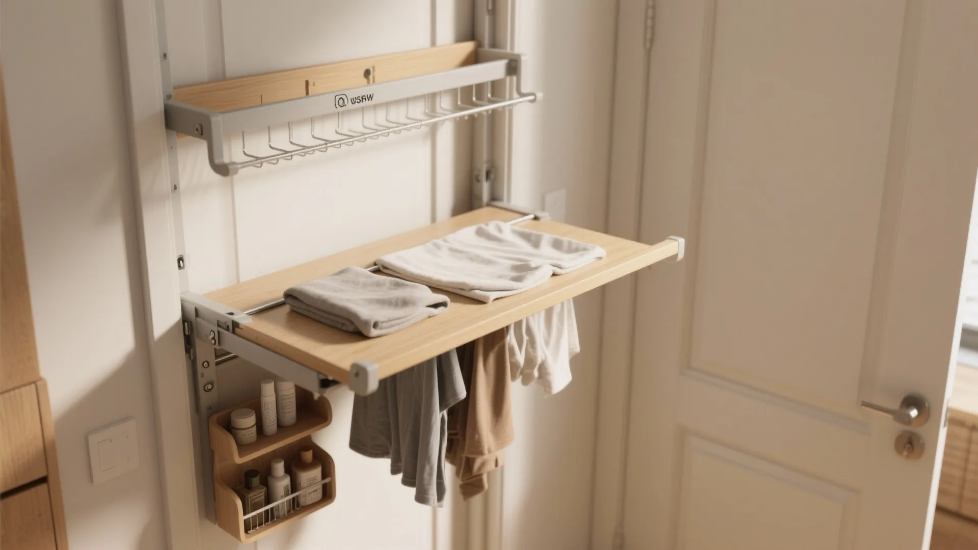 4. Over-the-Door and Fold-Down Drop Shelf
