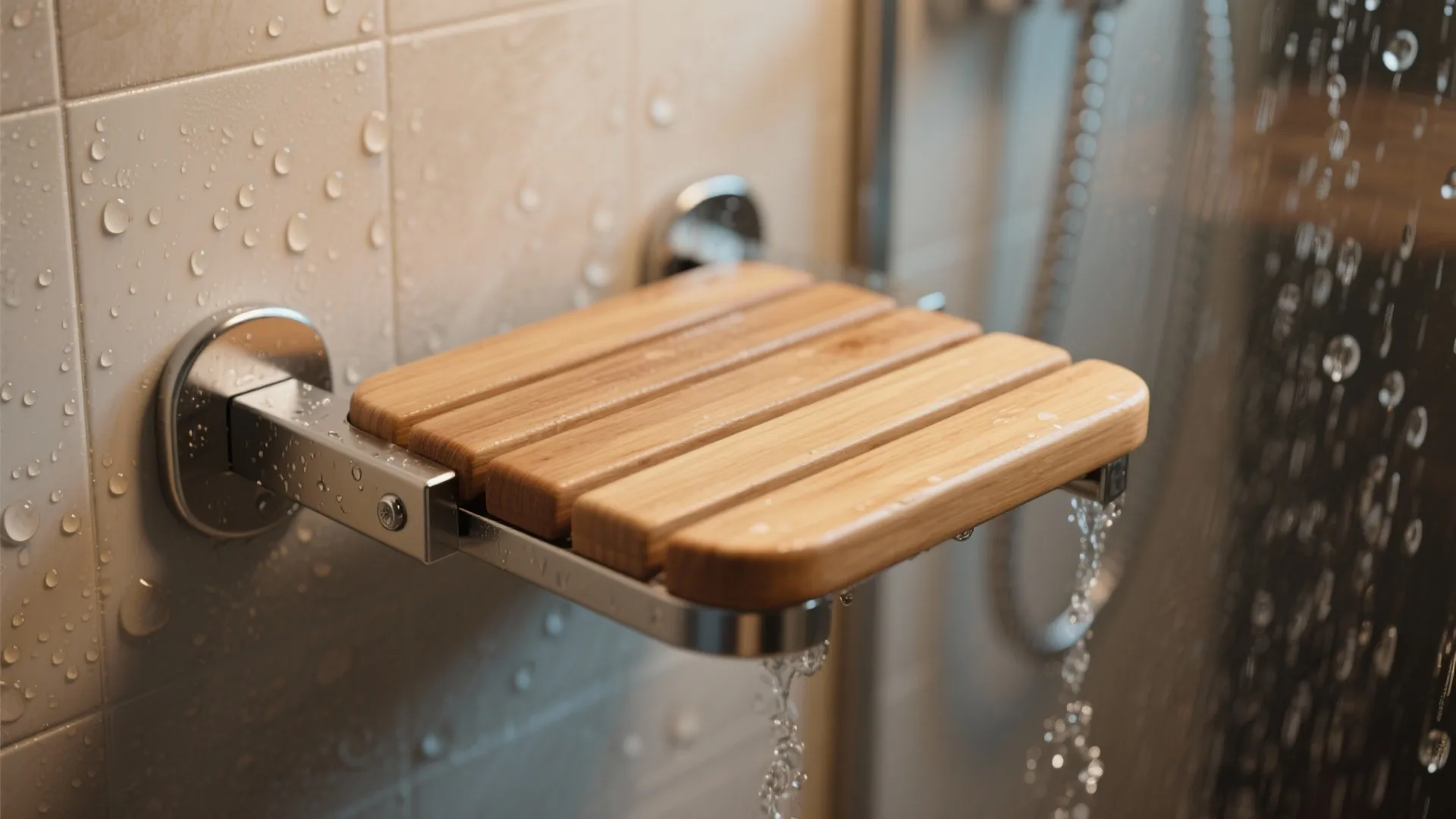 4. Fold-Down Shower Seats