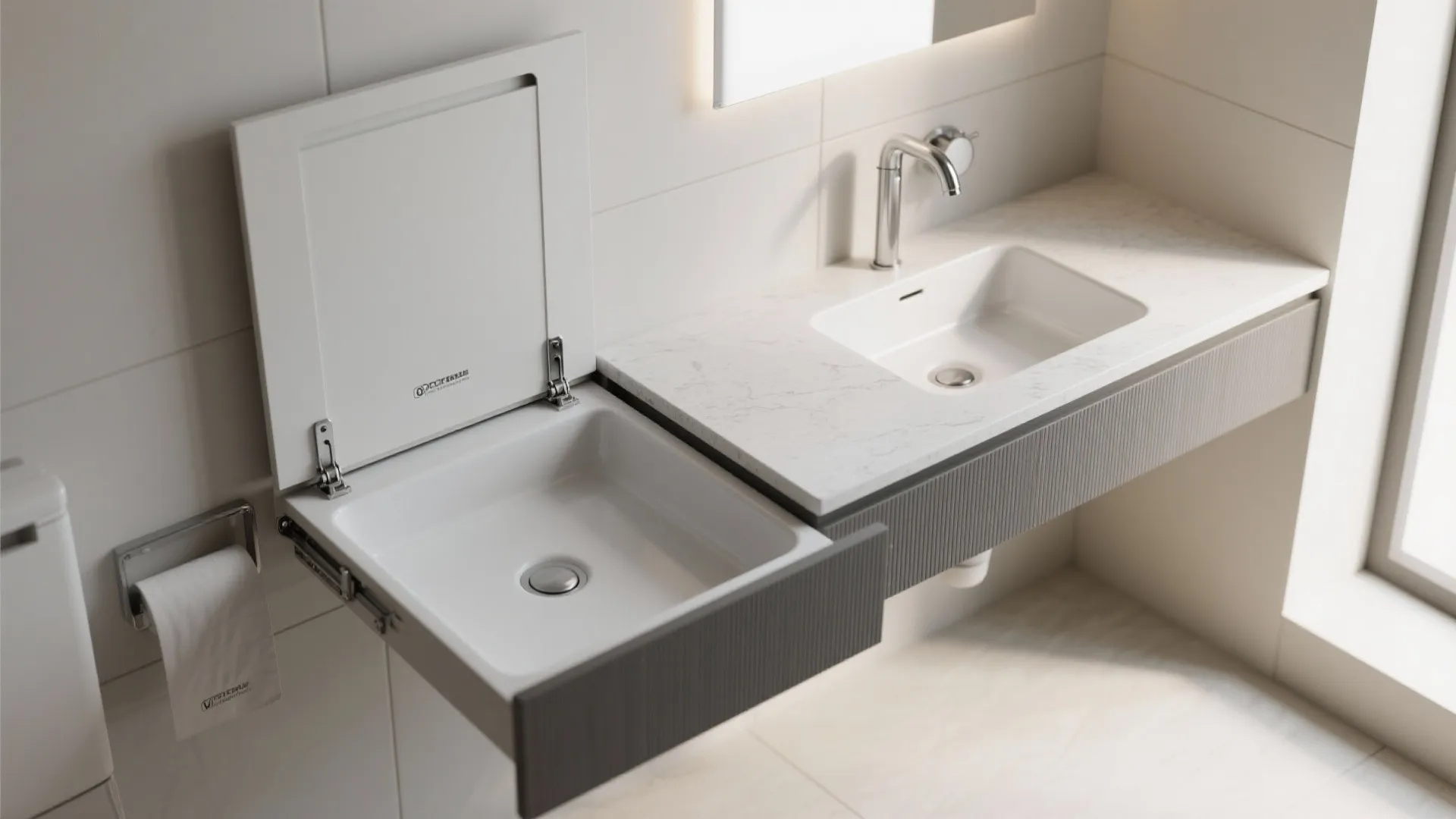 5. Fold-Down or Retractable Sink