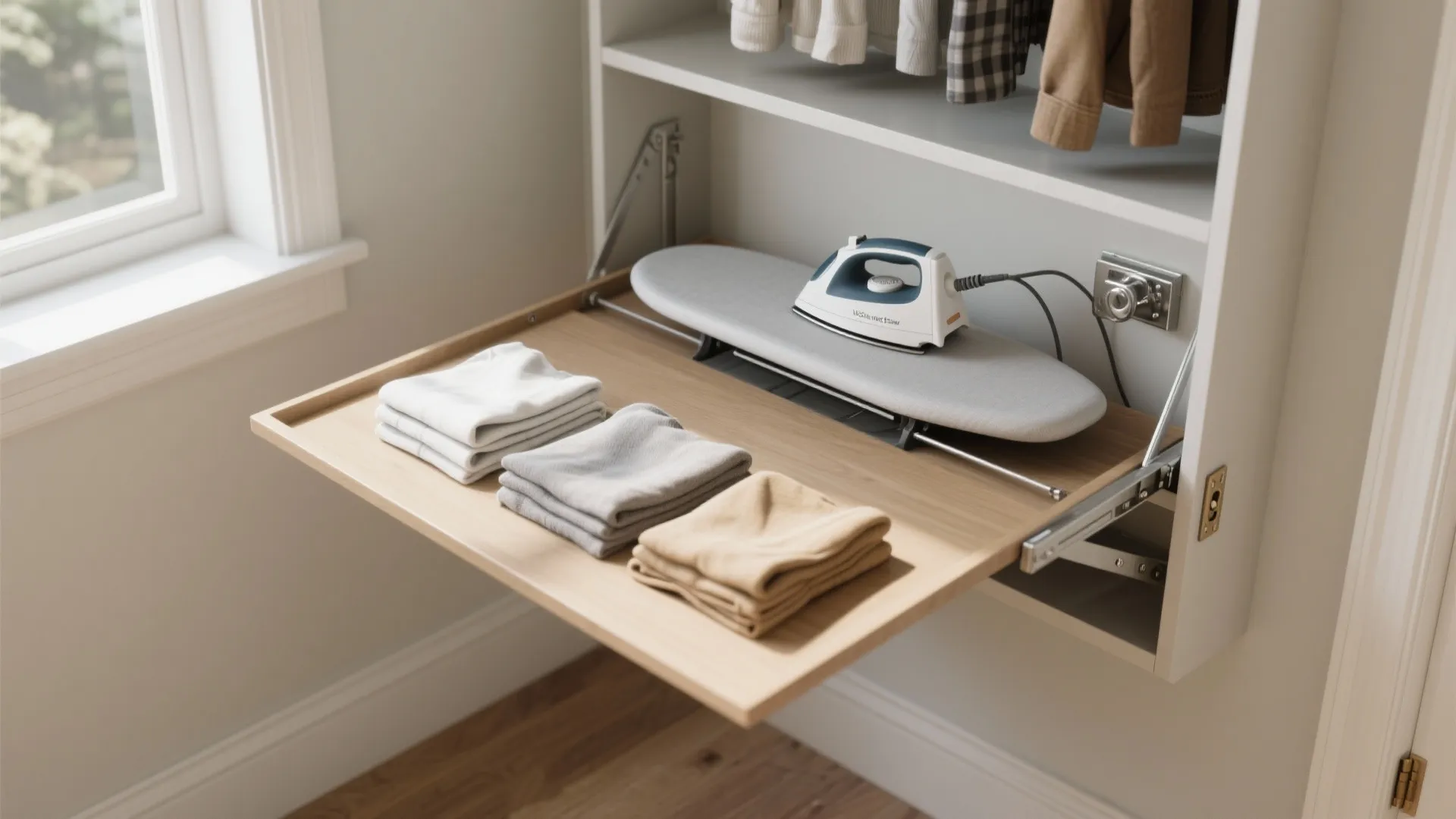 3. Build a Fold-Down Folding Station (and Hide the Iron)