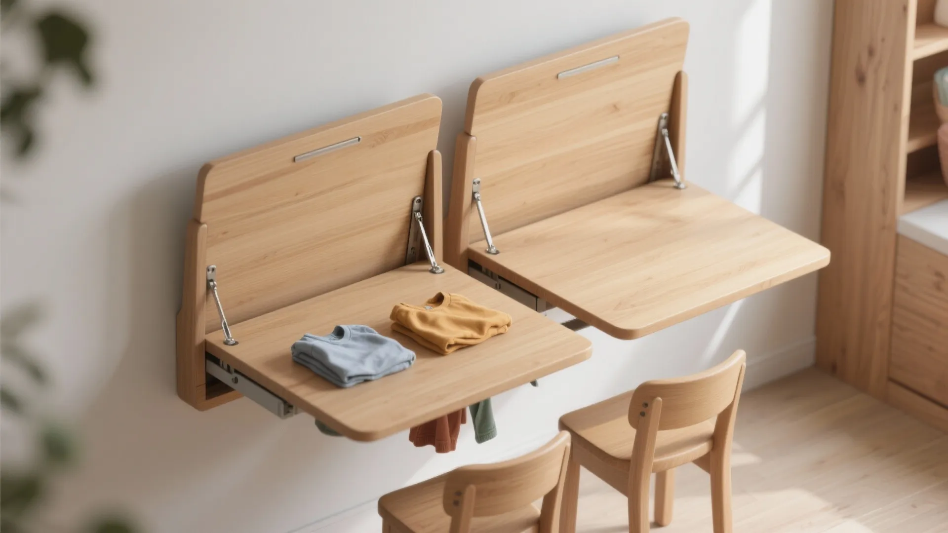 2. Fold-down folding station