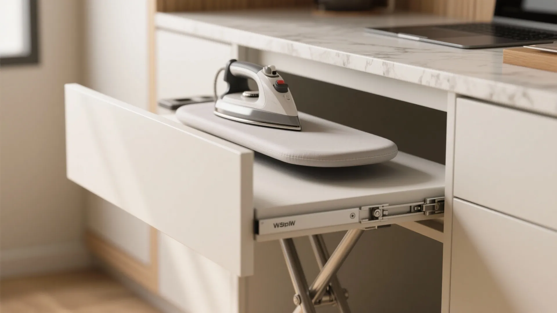 2. Fold-down surfaces and hidden stations