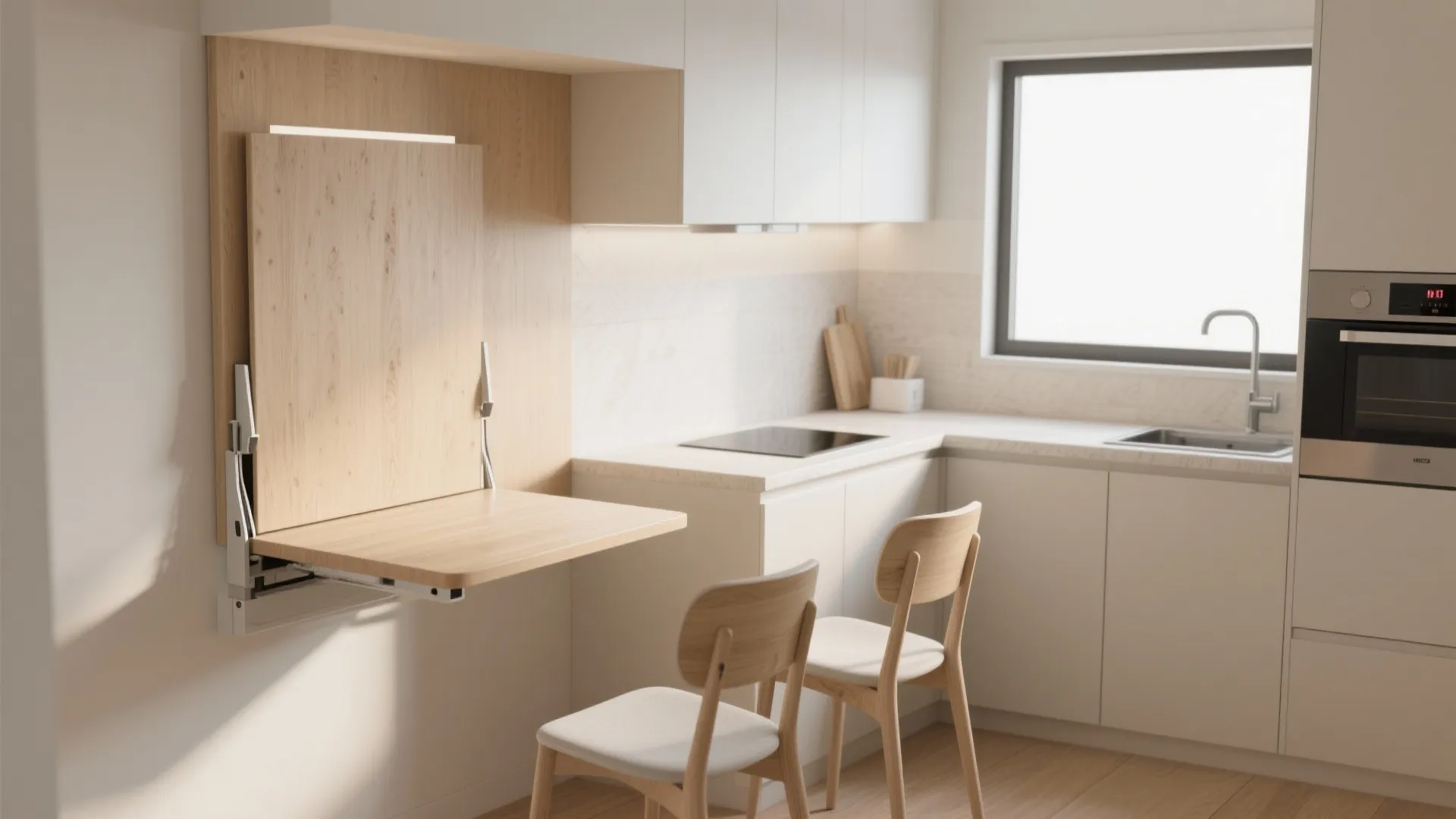 4. Fold-Down Wall Table