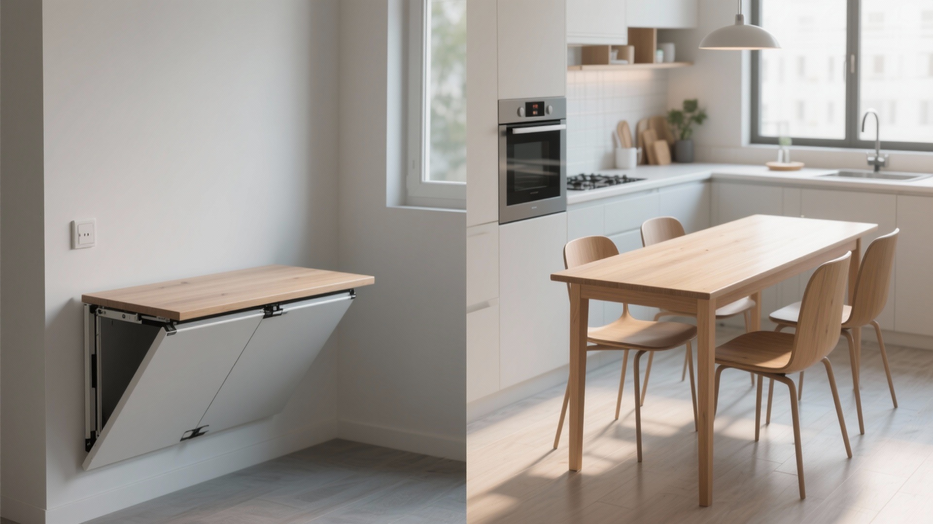 Illustration of Small Kitchen Storage For Fold Down Tables