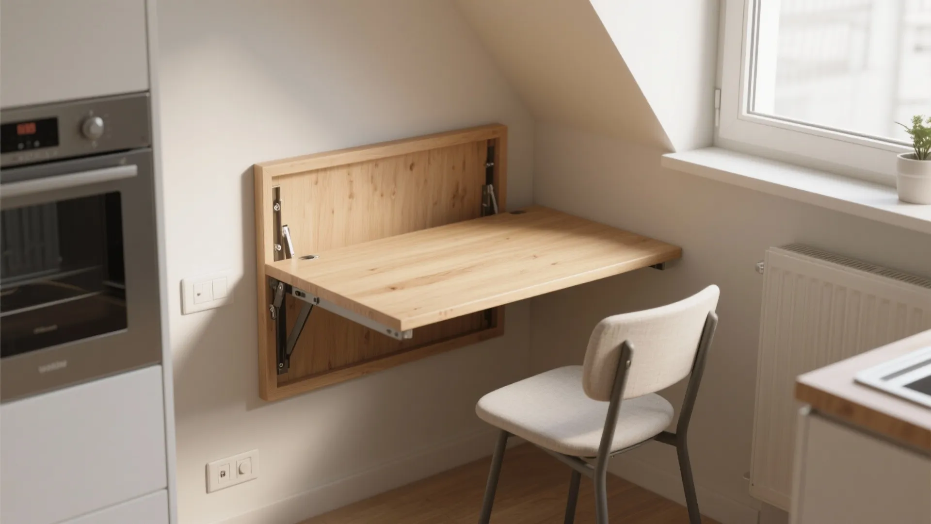 7. Compact, Fold-Down Table