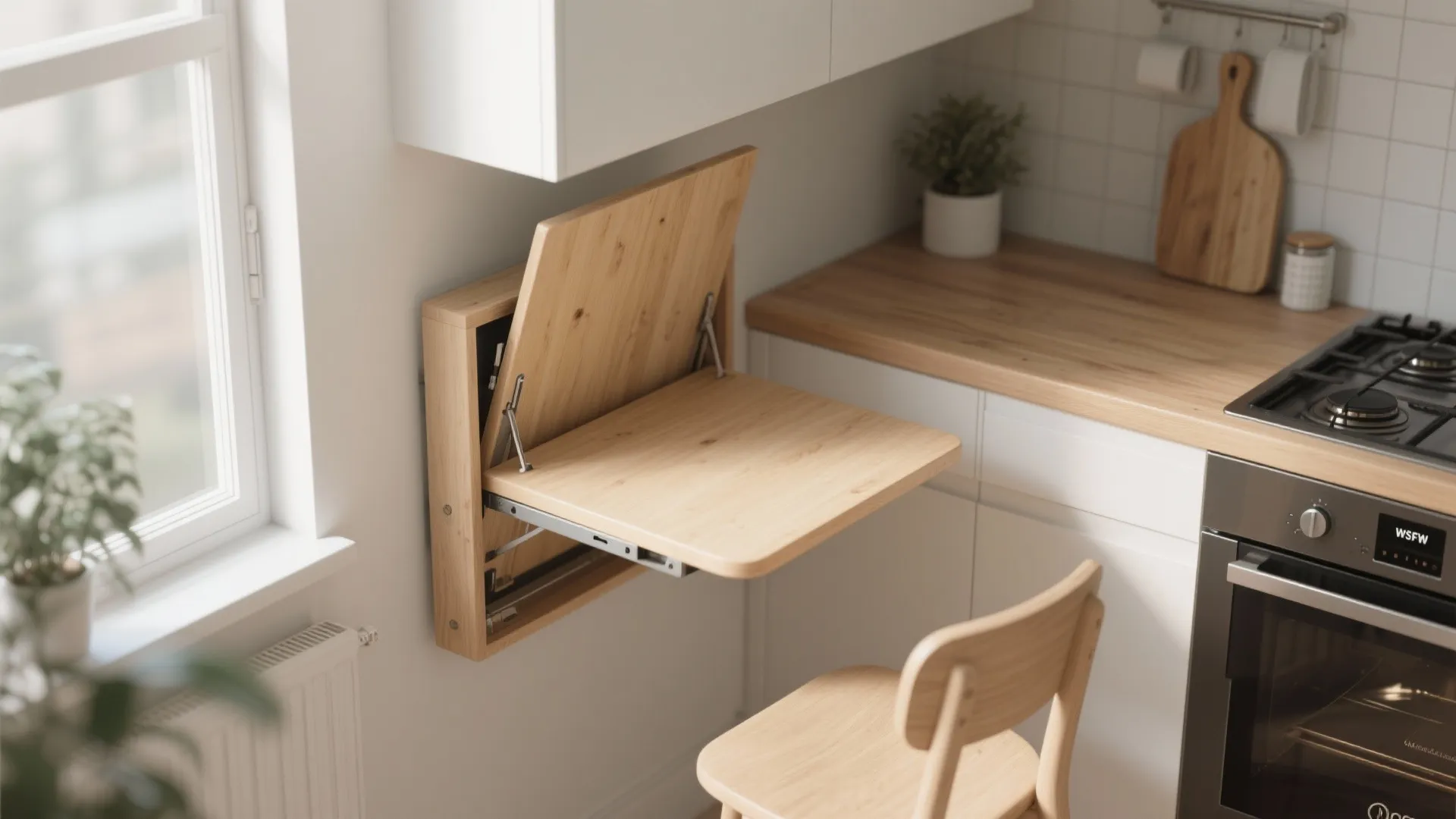10. Compact Fold-Down Table